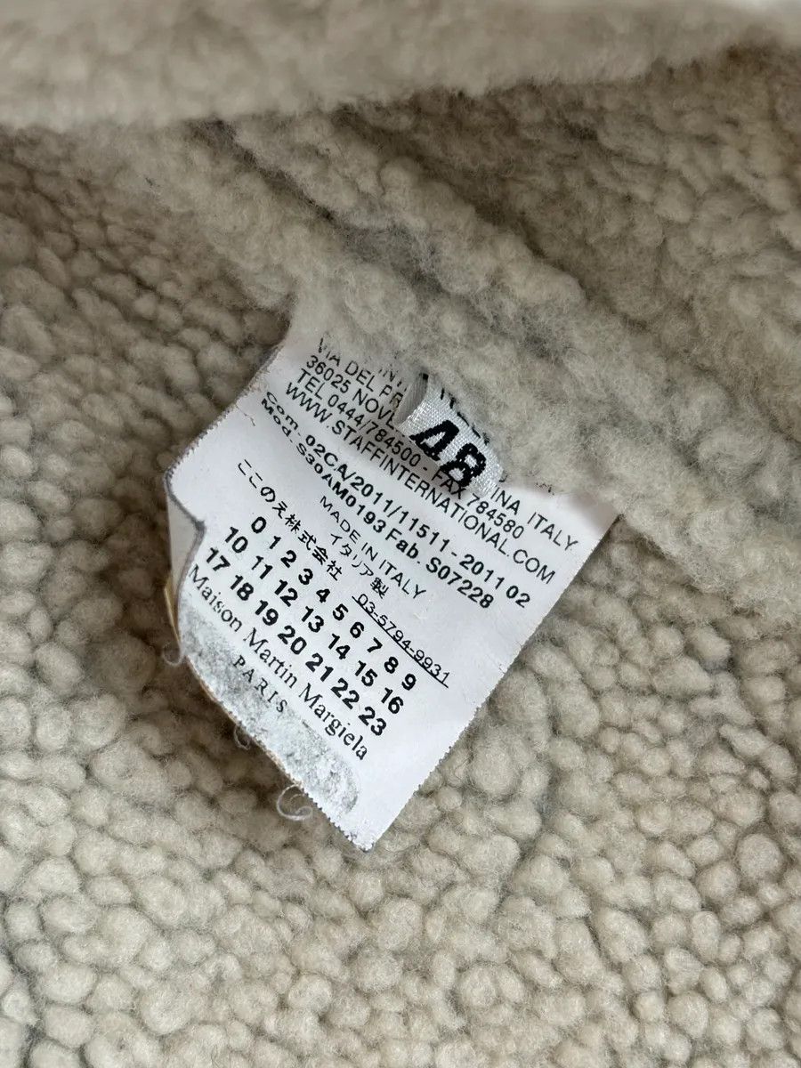 Maison Margiela AW2011 Maison Margiela Shearling Faded Black Leather Jacket Size US M / EU 48-50 / 2 - 12 Thumbnail
