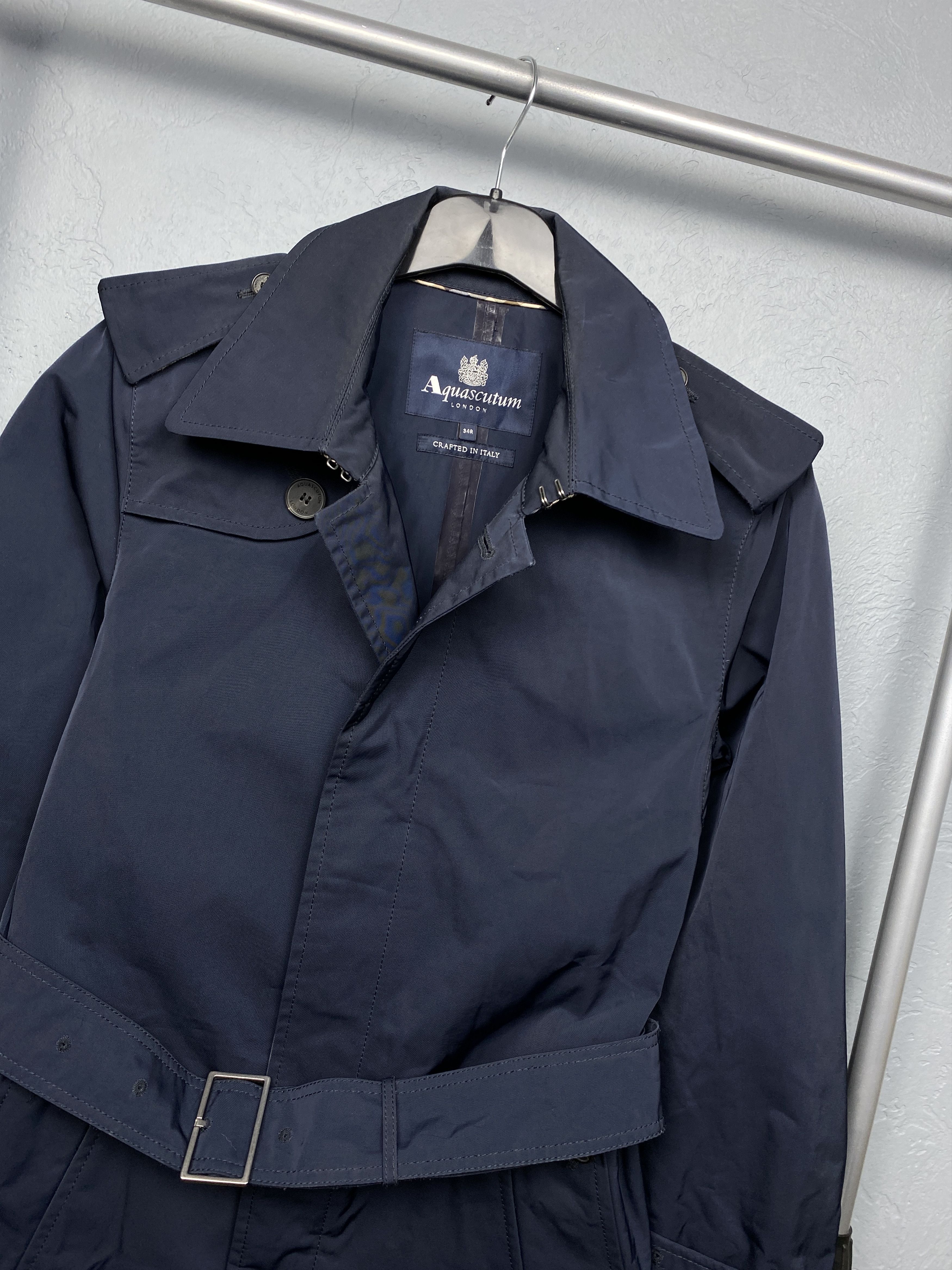 Aquascutum Aquascutum Vintage Mens Trench Coat Jacket Size US S / EU 44-46 / 1 - 2 Thumbnail