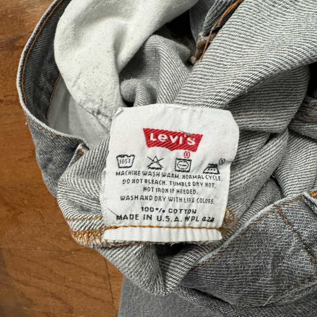 Levi's Levi’s 501 0632 Gray/Black Denim Pants W34 Size US 34 / EU 50 - 5 Thumbnail