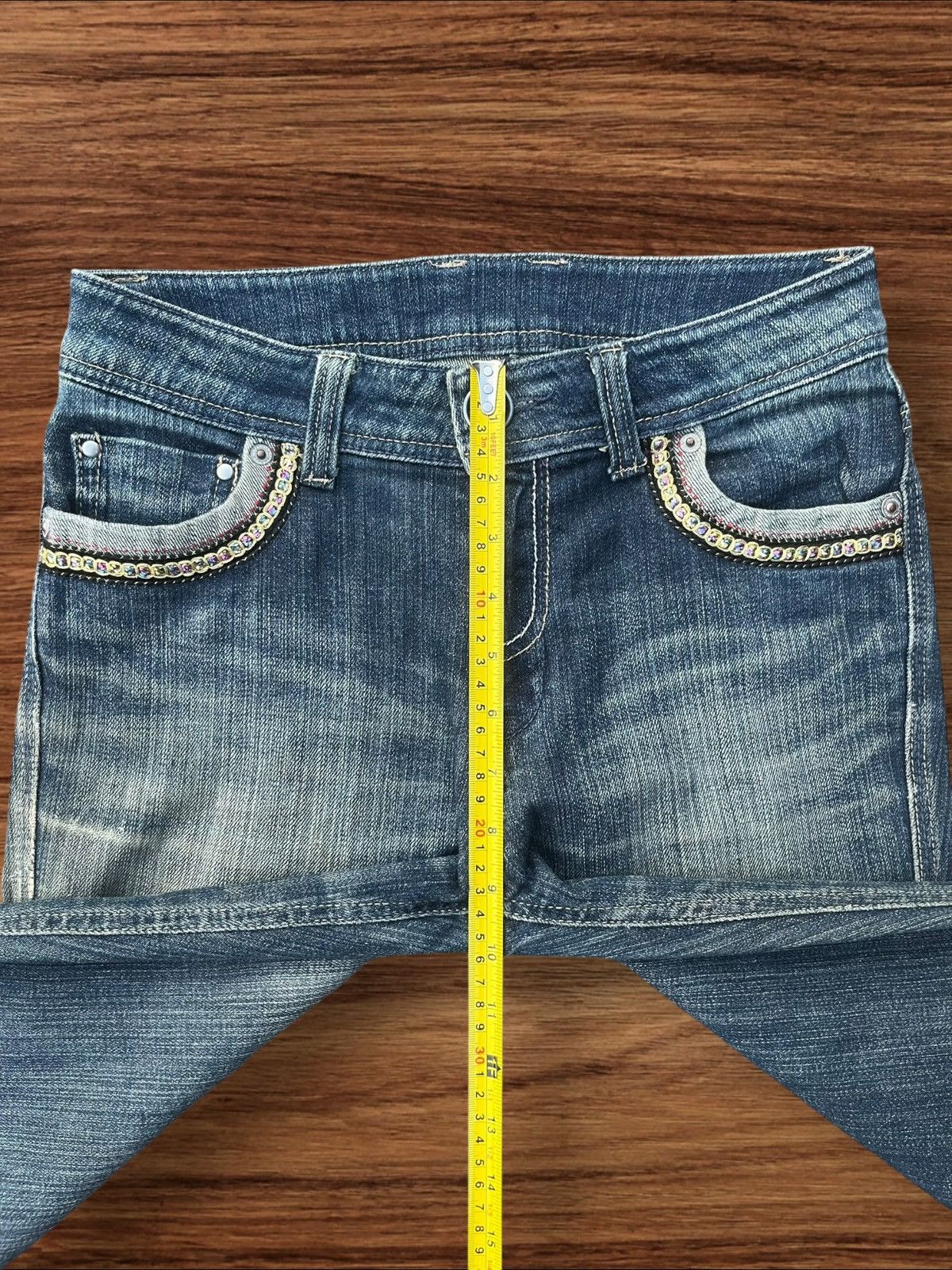 Japanese Brand Vintage Japanese Mud Washed Mid Rise Bootcut Flare Jeans Size 27" / US 4 / IT 40 - 14 Thumbnail