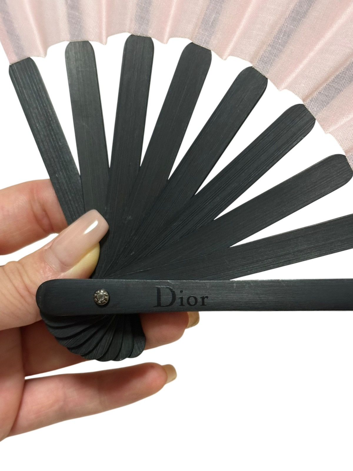 Dior CHRISTIAN DIOR Wooden Folding Hand Fan with Logo Size ONE SIZE - 6 Thumbnail
