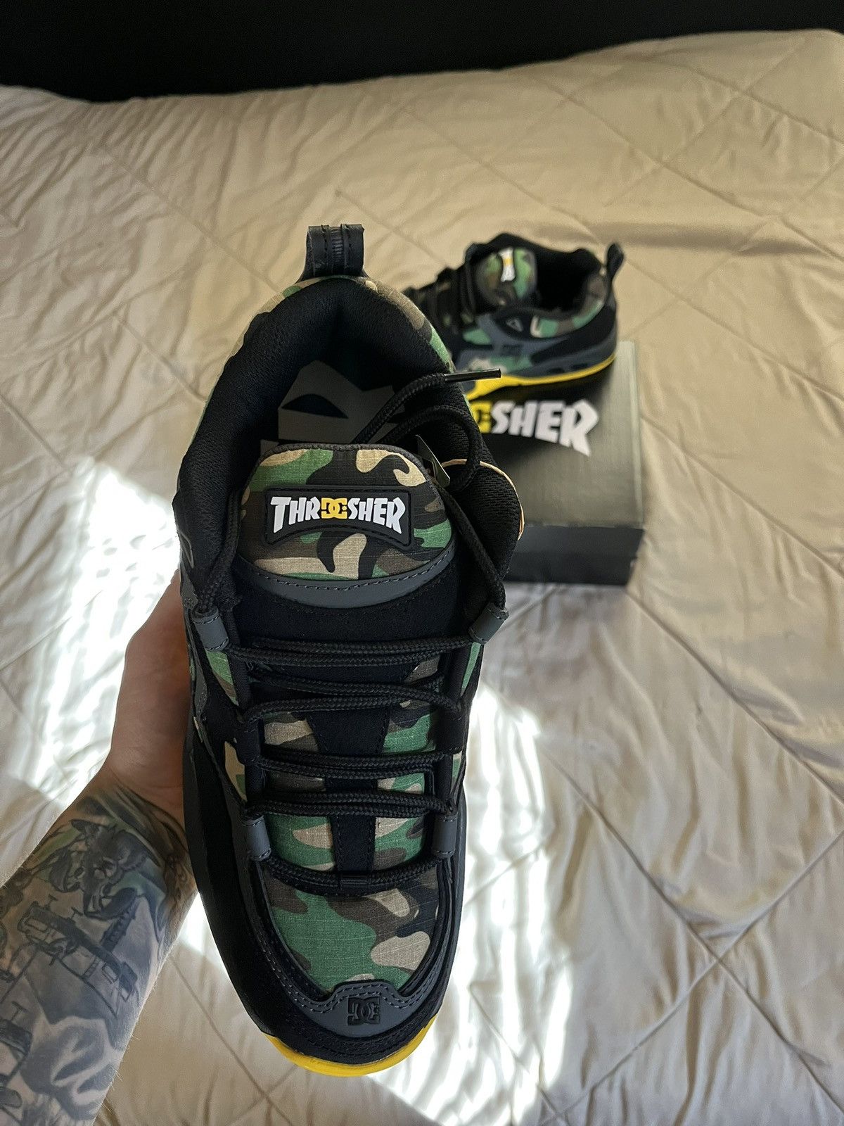 DC Dc Shoes Truth x Thrasher Black Camo Sneaker Men Us 11 Size US 11 / EU 44 - 2 Thumbnail
