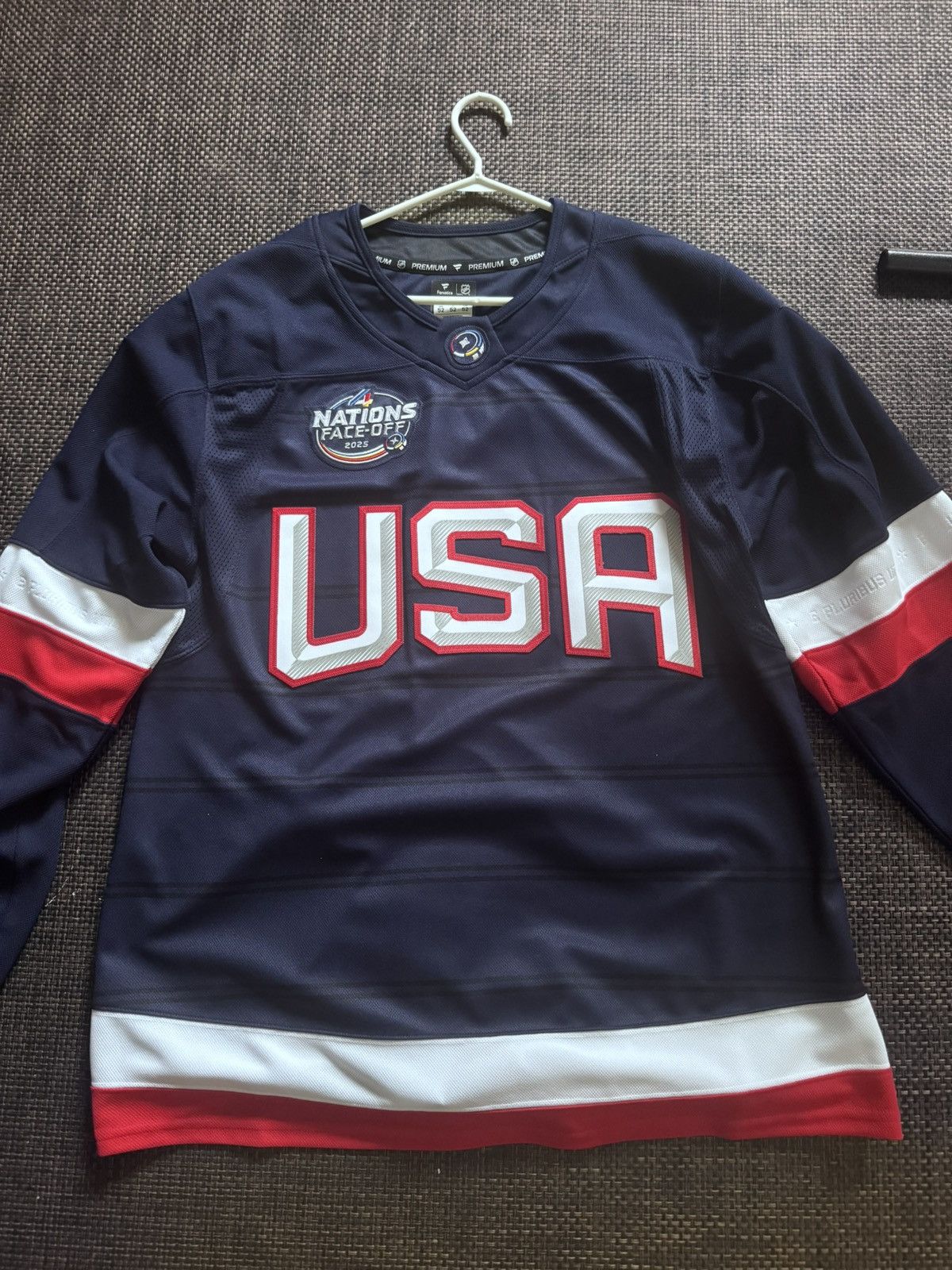 NHL NHL Fanatics 4 Nations Team USA Jersey Size US L / EU 52-54 / 3 - 1 Thumbnail