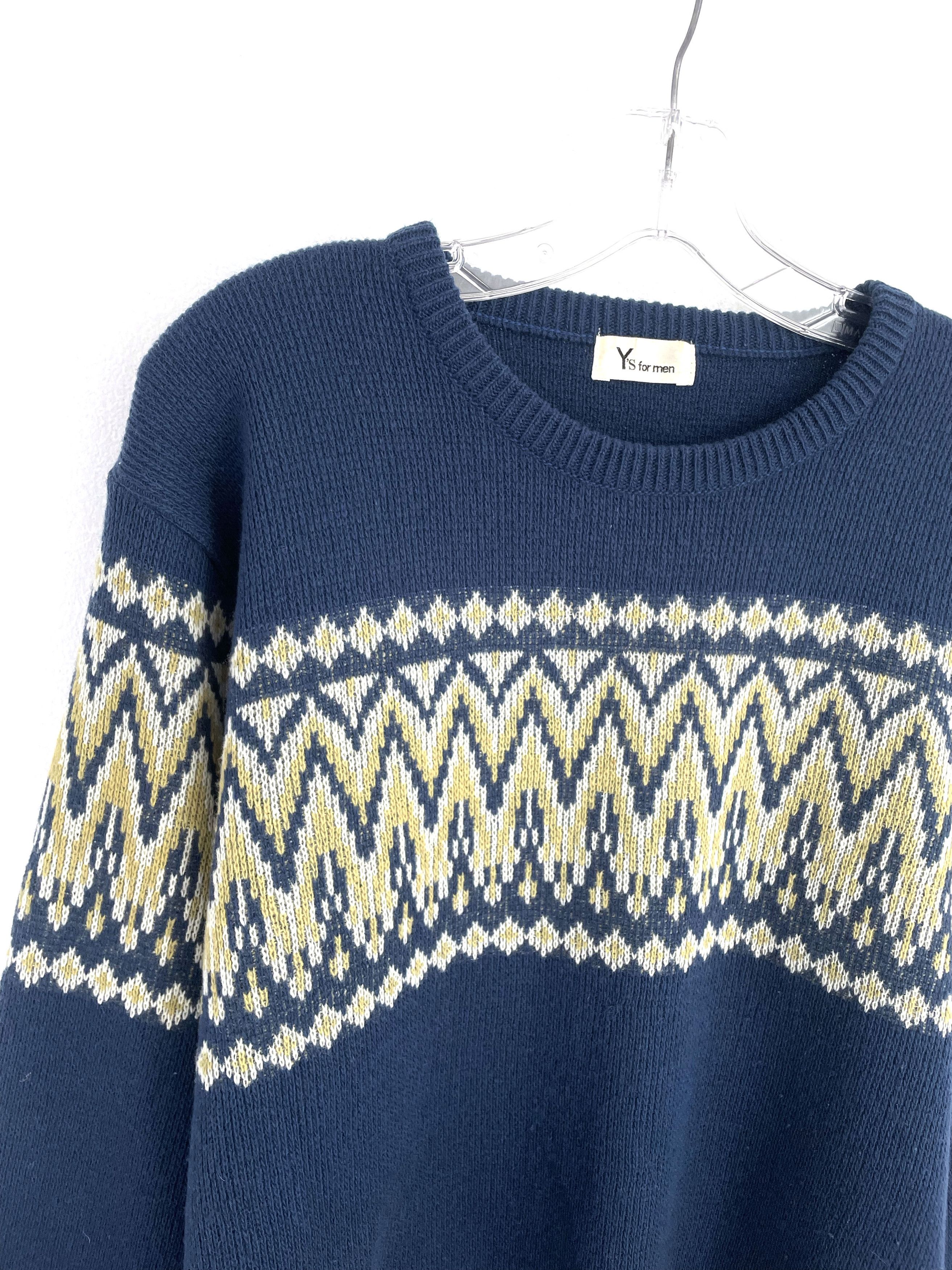 Yohji Yamamoto 80's Nordic Wool Sweater Size US M / EU 48-50 / 2 - 4 Thumbnail