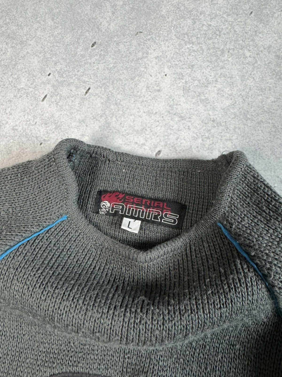 Vintage Vintage Y2K Serial Slider Surf Knit Sweater Size US L / EU 52-54 / 3 - 4 Thumbnail