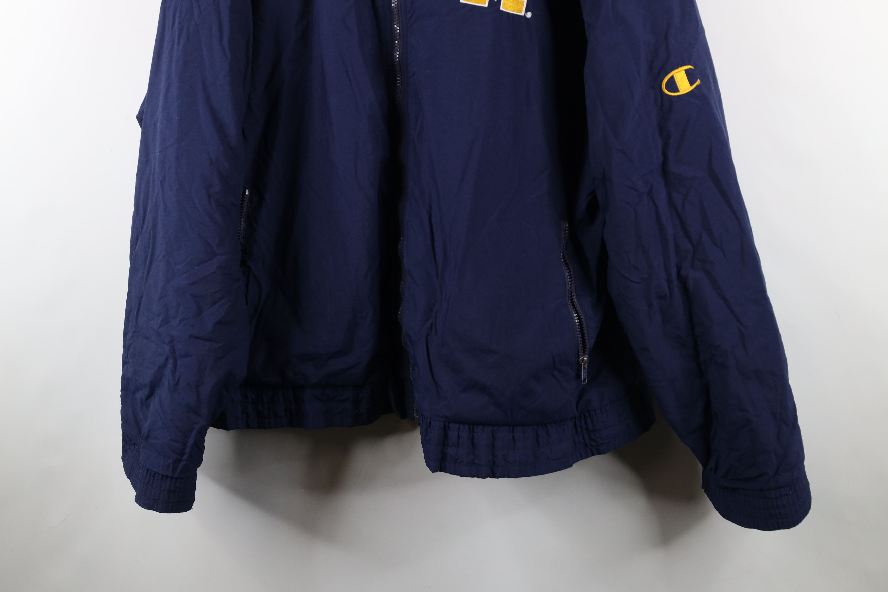 Champion × Vintage Vintage 90s Champion University of Michigan Lined Jacket Size US XXL / EU 58 / 5 - 3 Thumbnail