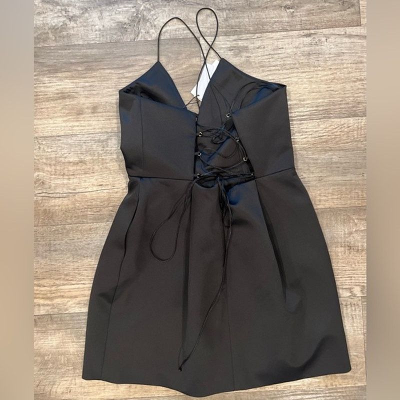 Mango MANGO Bejeweled Bow Satin Mini Dress NWT Size M / US 6-8 / IT 42-44 - 22 Thumbnail