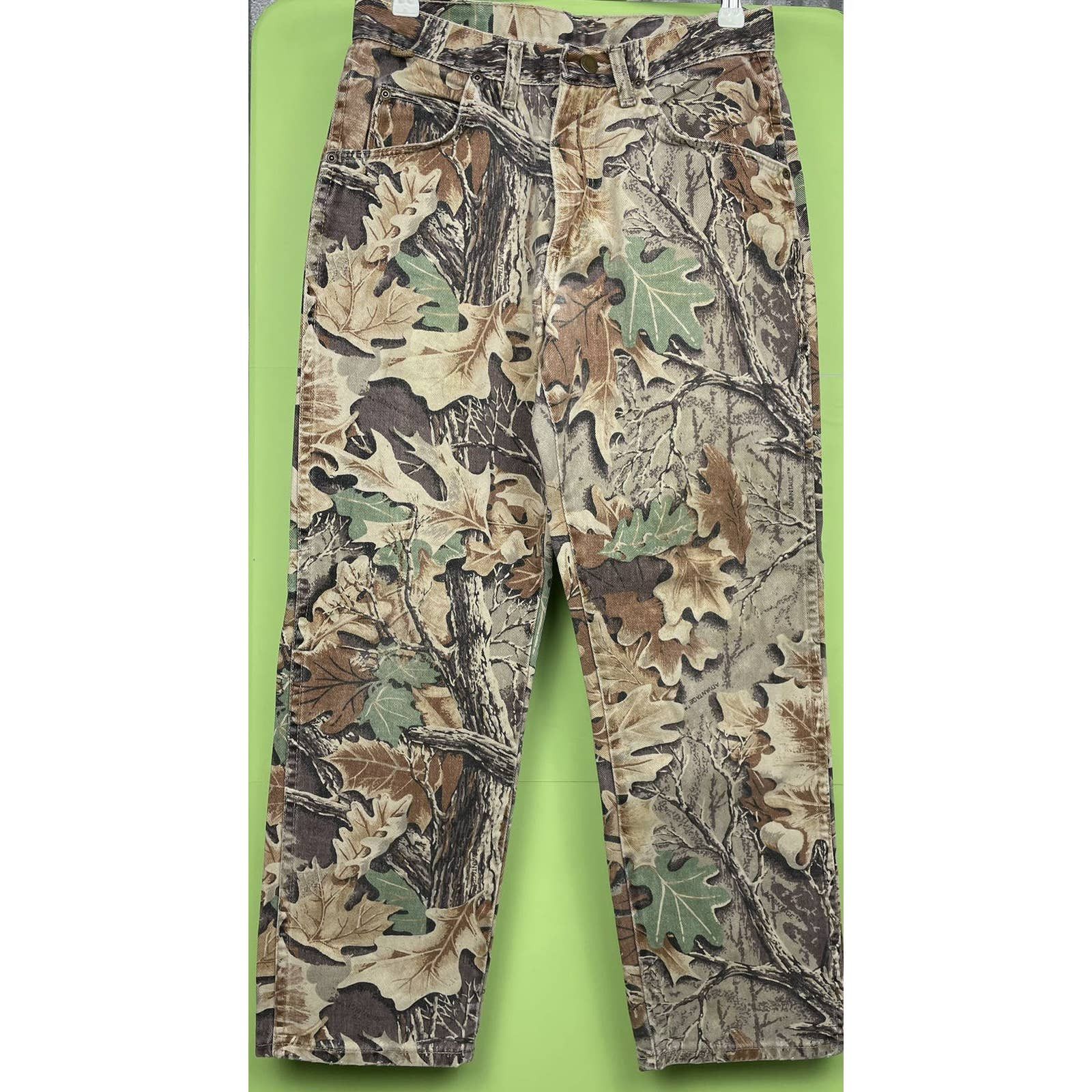 Vintage Wrangler Leaf Camo Denim Size US 28 / EU 44 - 1 Thumbnail