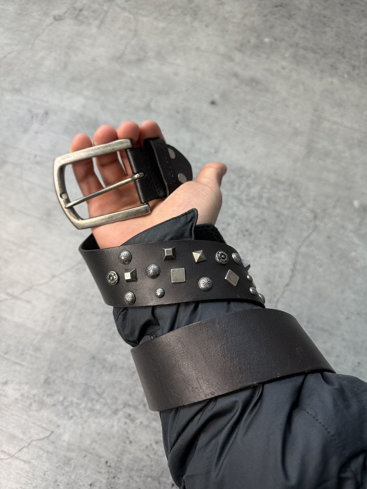 Skull Rhinestone Studded Bling Y2K Belt 115cm