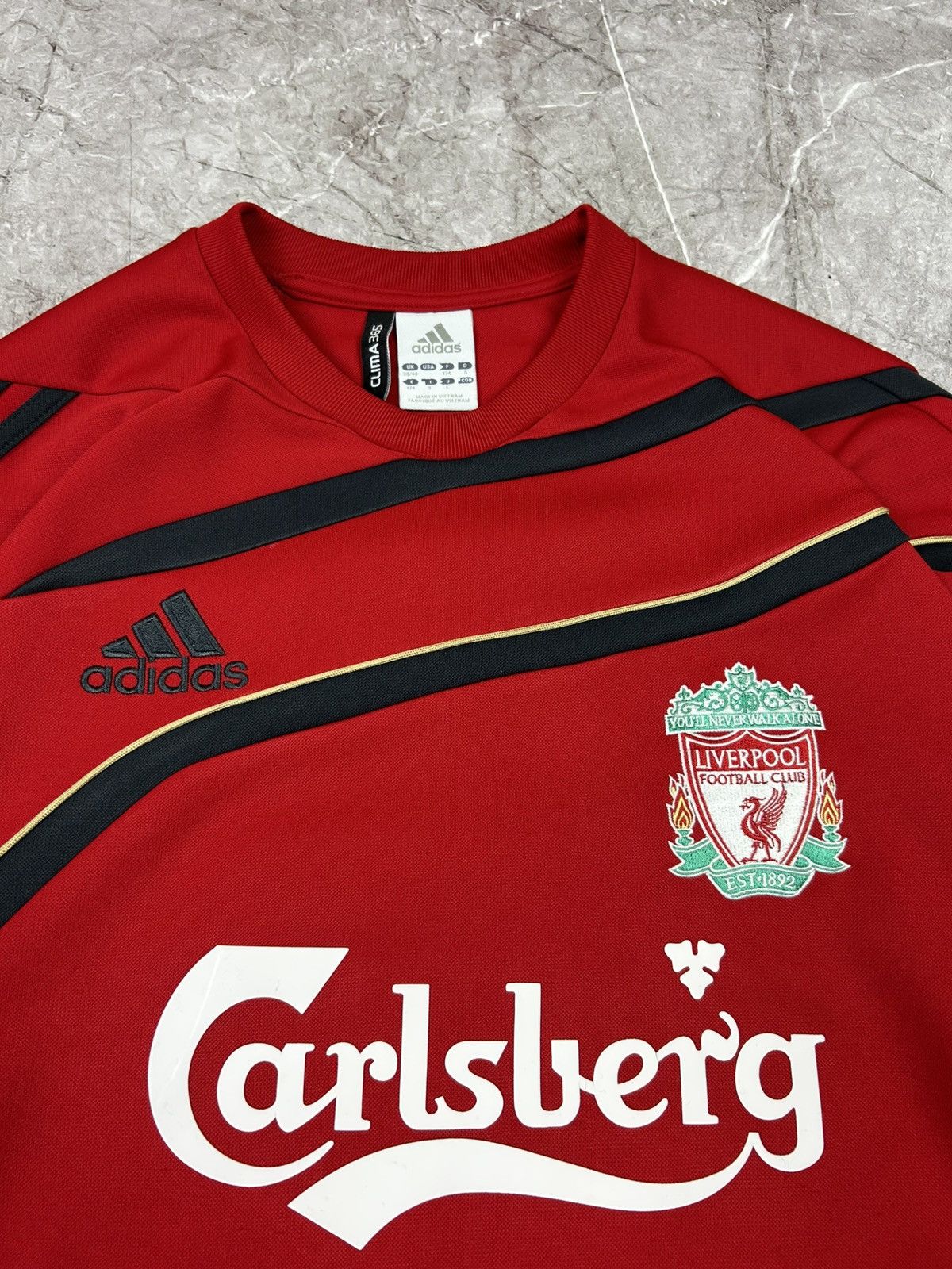 Adidas Vintage Adidas Liverpool Football Sweatshirt Soccer Red Size US L / EU 52-54 / 3 - 7 Thumbnail