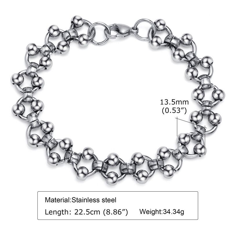 Jewelry Ball Bead Link Bracelet Size ONE SIZE - 6 Thumbnail