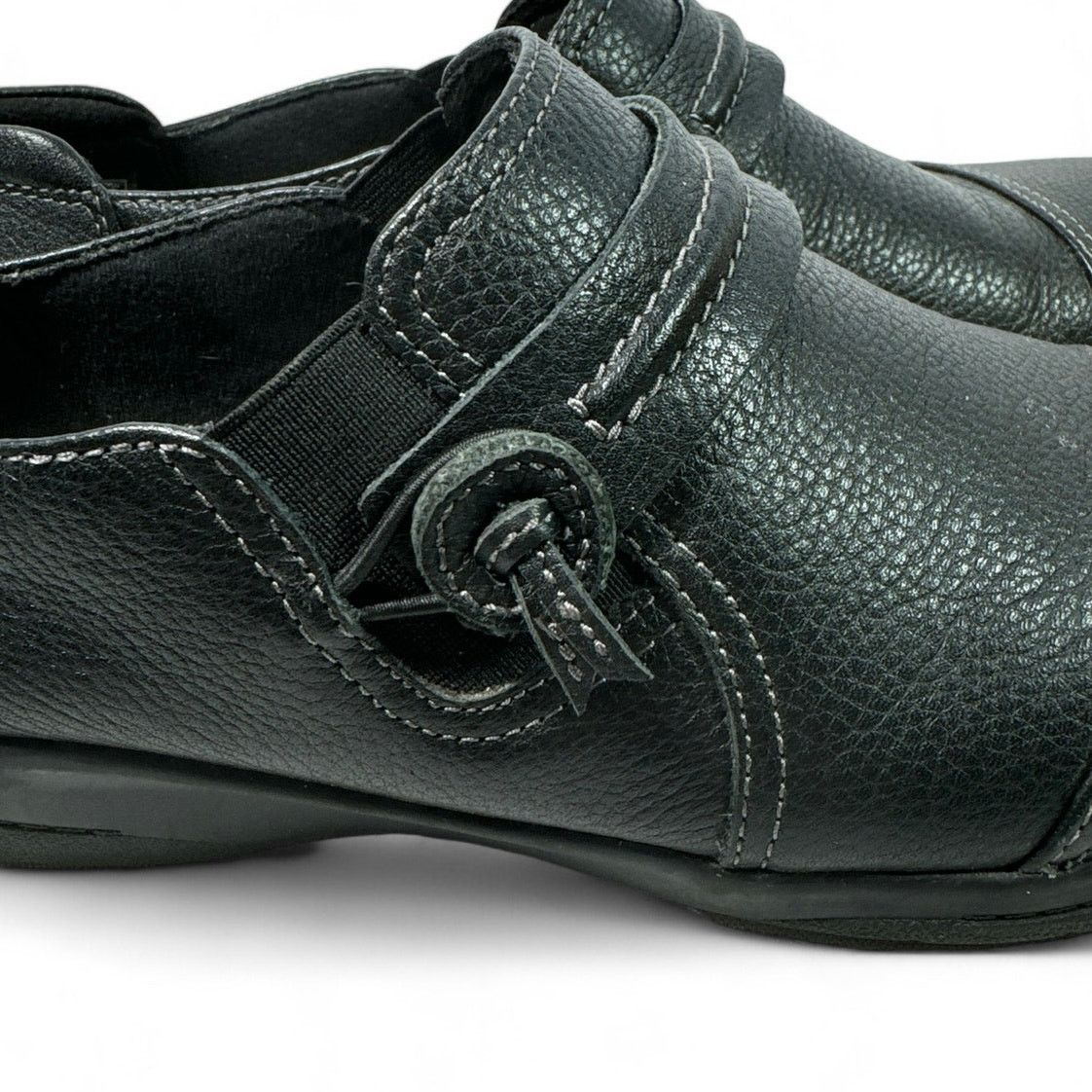Clarks Clarks Cheyn Madi Black Leather Loafers Flats Womens 8.5 Size US 8.5 / IT 38.5 - 3 Thumbnail