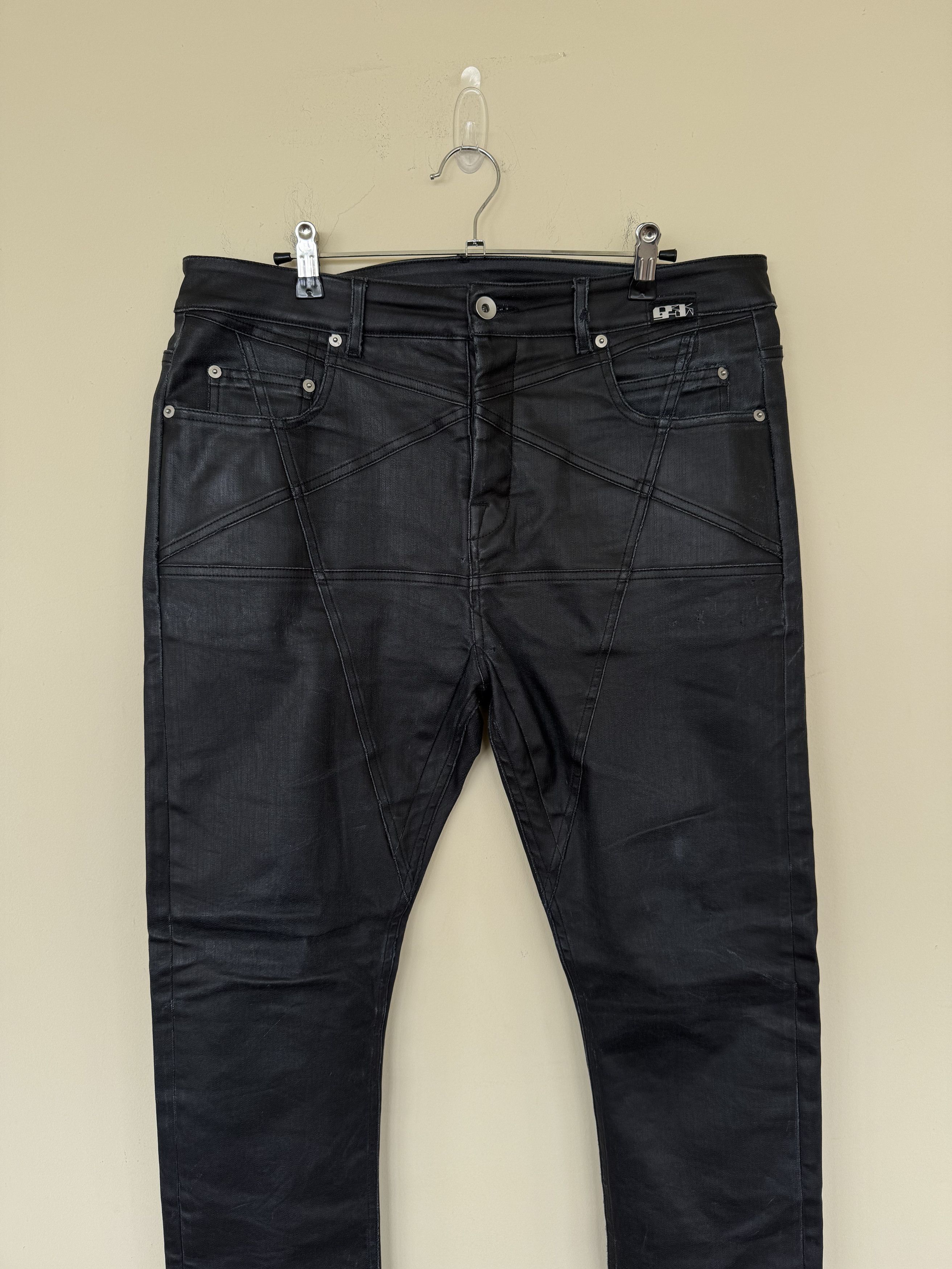 Rick Owens Vintage Rick Owens Waxed Pentagram Pants Size US 33 - 2 Thumbnail