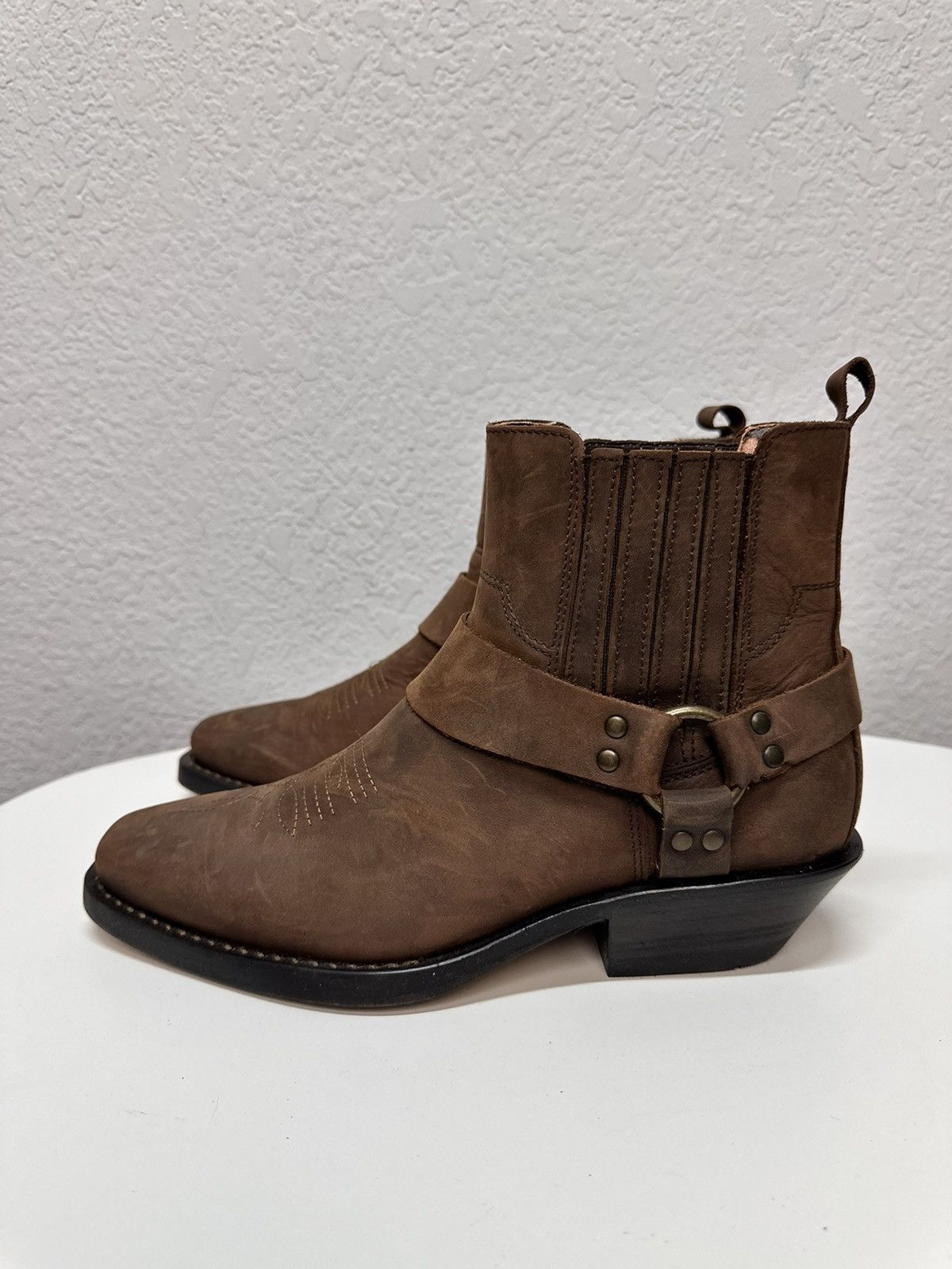 Western Rise Vintage Brown Western Style Ankle Boots As 98 Size 40 Size US 7 / EU 40 - 4 Thumbnail