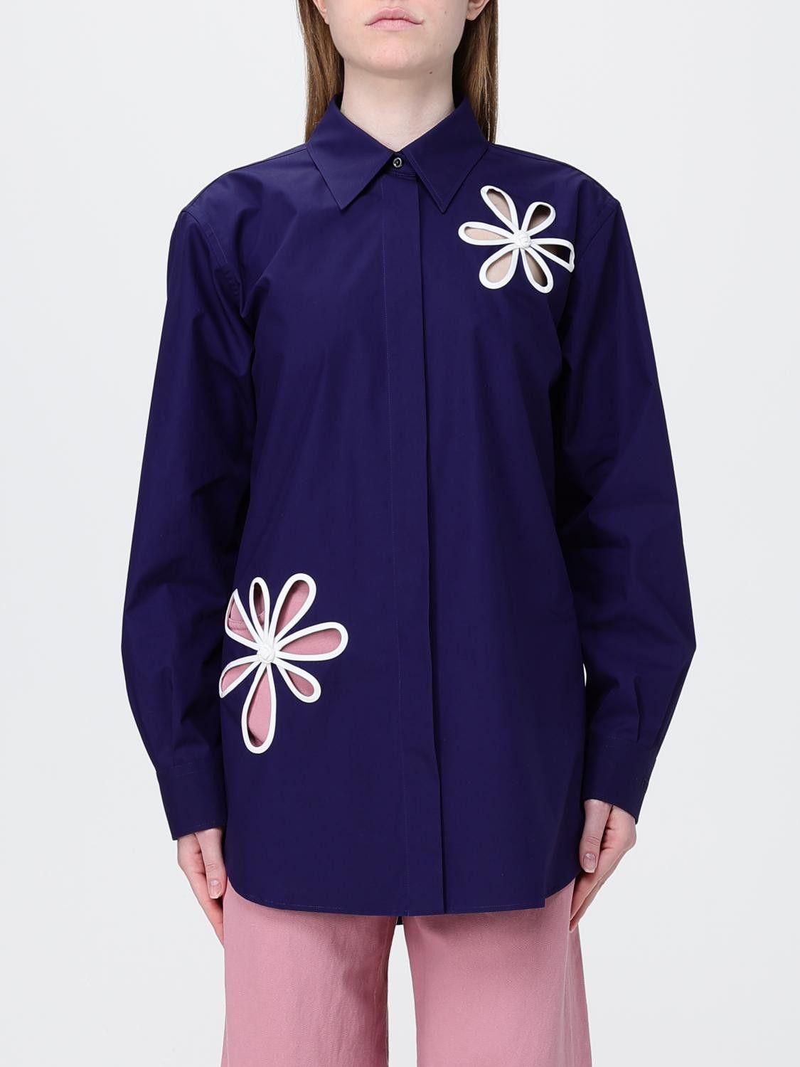 Fendi Fendi Shirt Woman Blue Size S / US 4 / IT 40 - 1 Thumbnail