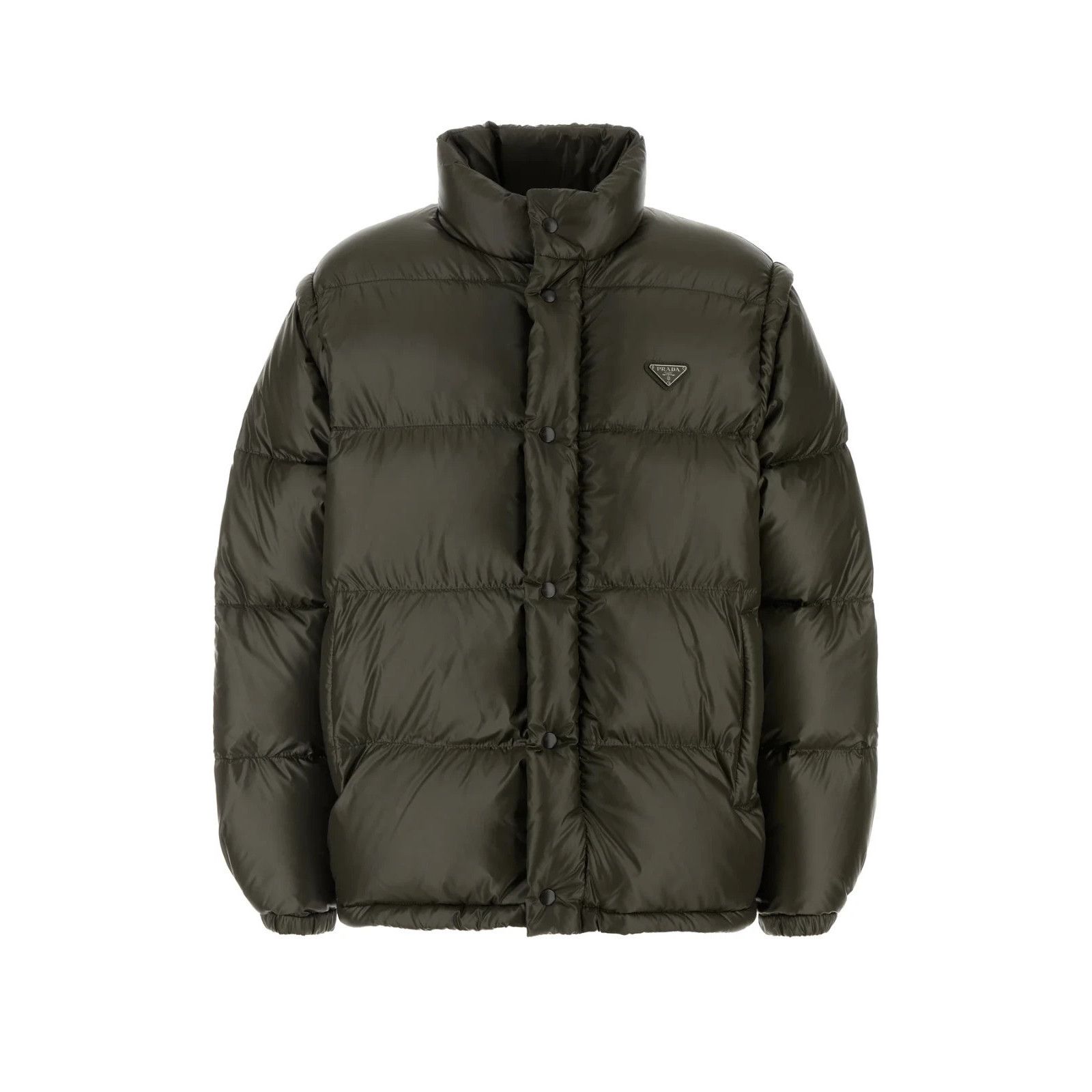 Prada PRADA Olive Green Nylon Down Jacket New & Authentic (Men's s Size US L / EU 52-54 / 3 - 1 Thumbnail