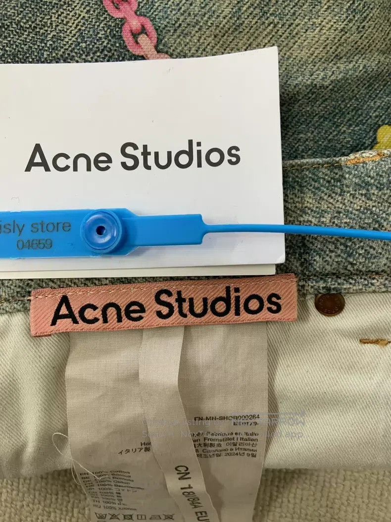 Acne Studios Acne Studios Loose Vintage Printed Wide Leg Seven Eighth D Size US 32 / EU 48 - 4 Thumbnail