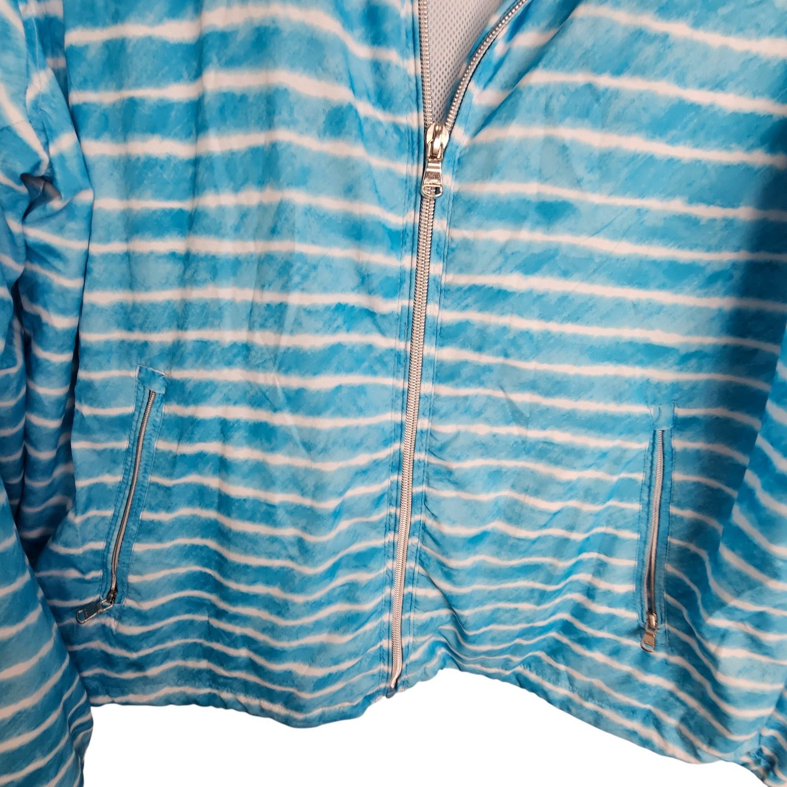 Ralph Lauren Ralph Lauren Active Striped Full Zip Windbreaker Jacket Size XL / US 12-14 / IT 48-50 - 3 Thumbnail