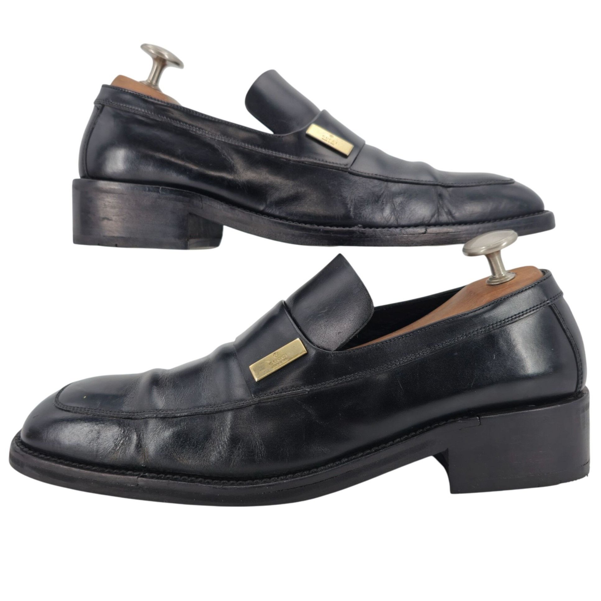 Gucci Gucci Italian Luxury Dress Shoes Men's 10.5 Black Leather Size US 10.5 / EU 43-44 - 4 Thumbnail