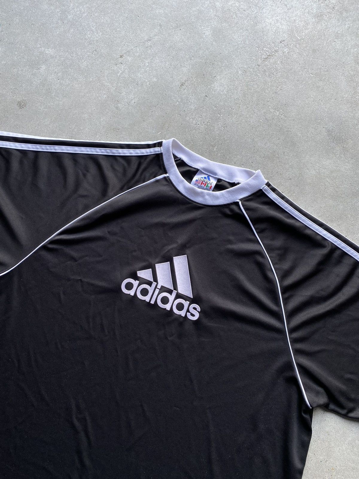 Adidas × Vintage vintage Y2K ADIDAS Soccer Spellout jersey t-shirt Size US XL / EU 56 / 4 - 4 Thumbnail