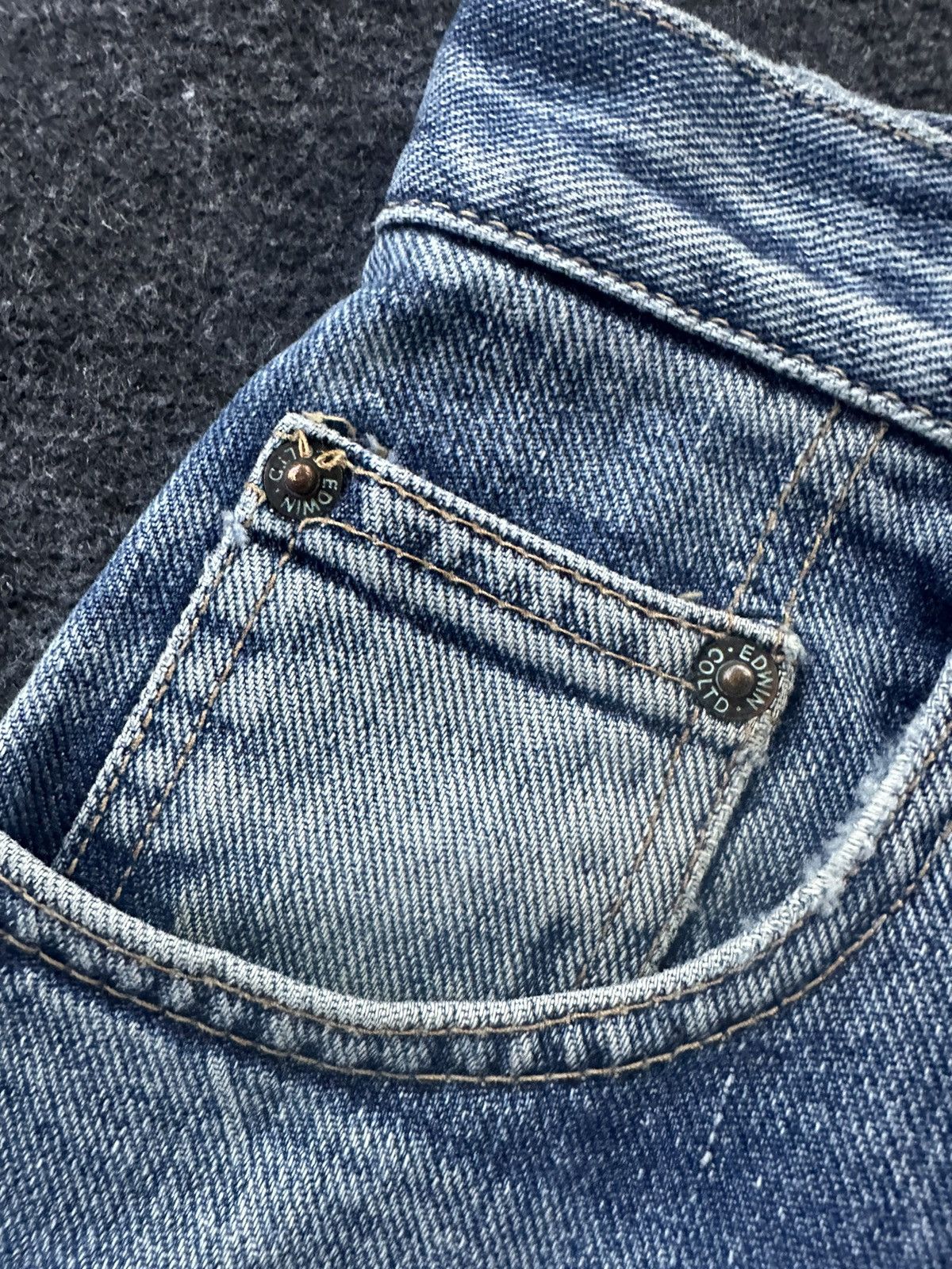 Edwin Vintage Edwin Baggy Lot 1463 Faded Vintage Denim 30x28 D300 Size US 30 / EU 46 - 8 Thumbnail