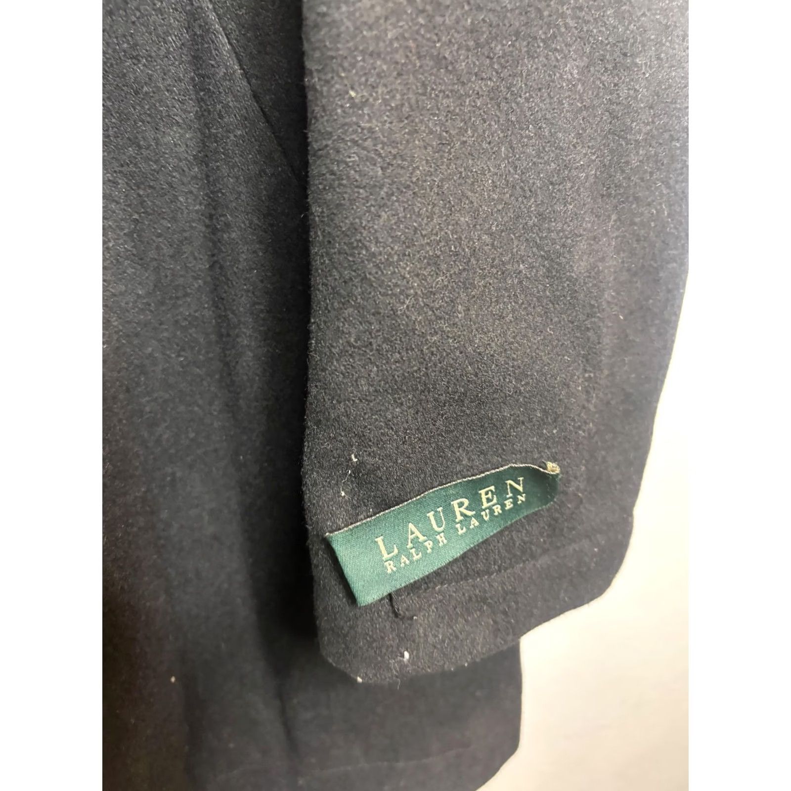 Ralph Lauren VINTAGE Lauren Ralph Lauren Coat Womens Large Black Wool Blend Pea Coat Jacket Overcoat Size L / US 10 / IT 46 - 5 Thumbnail