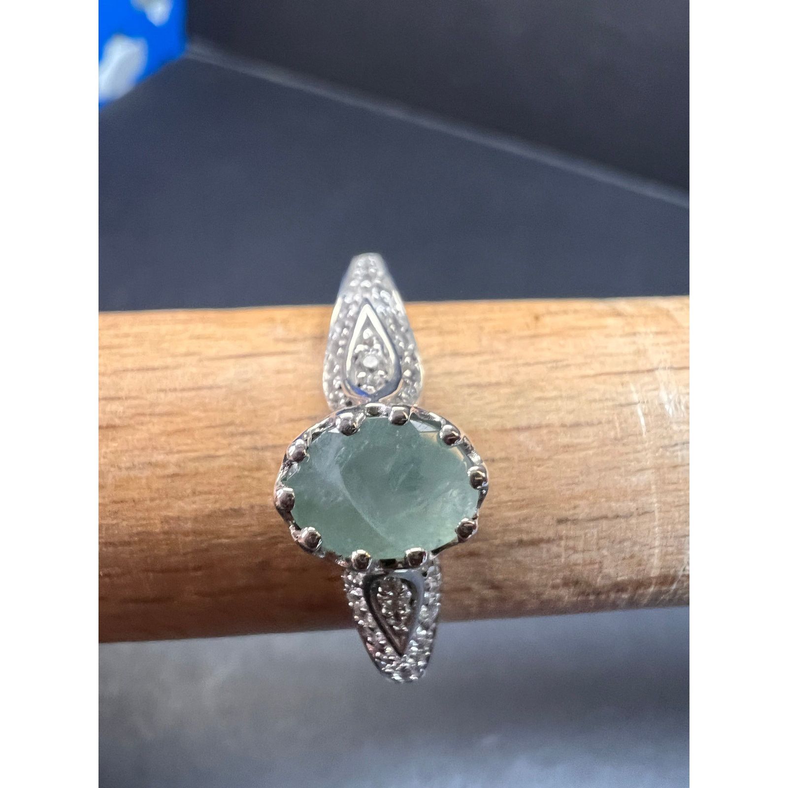 Other NEW grandidierite zircon ring in 925 silver size 8 Size ONE SIZE - 13 Thumbnail