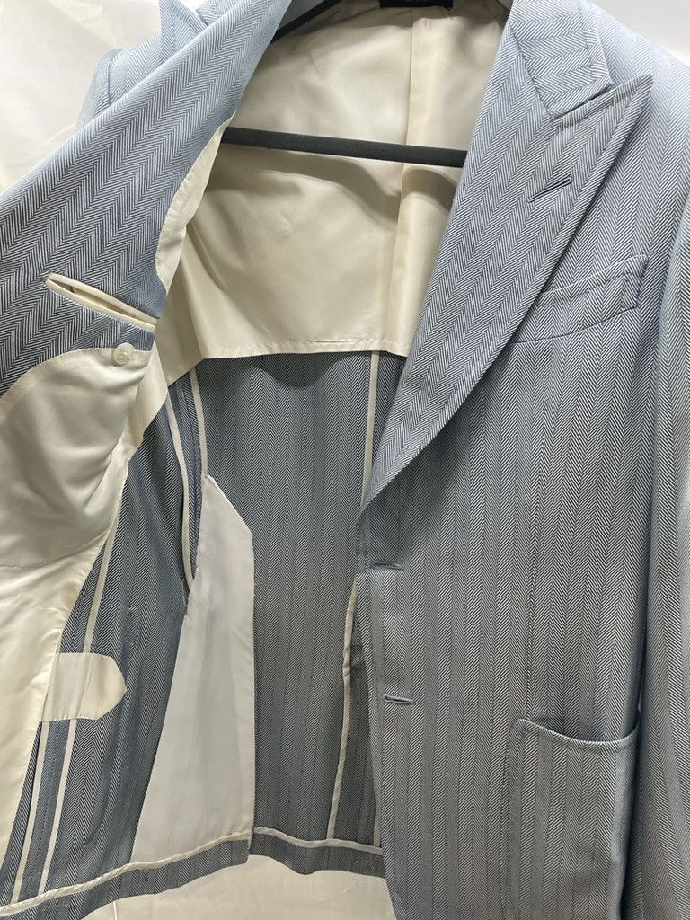 Tom Ford TOM FORD Spencer Basic Base D Silk Unlined Two Button Blazer Size 38R - 15 Thumbnail