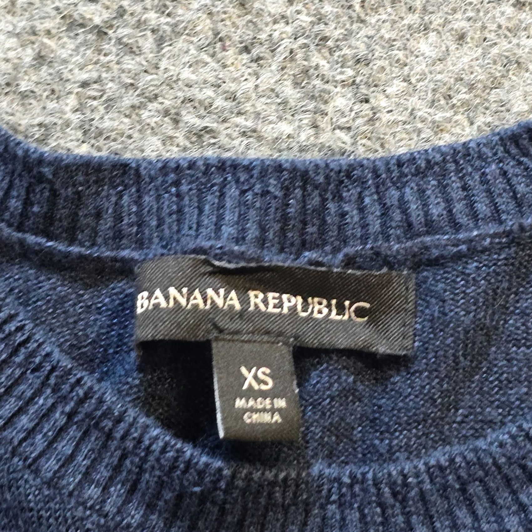 Banana Republic Banana Republic Sweater Women XS Blue Linen Blend Short Sleeve Pullover Knit Round Neck Casual Capsole (Capsule) Size XS / US 0-2 / IT 36-38 - 4 Thumbnail