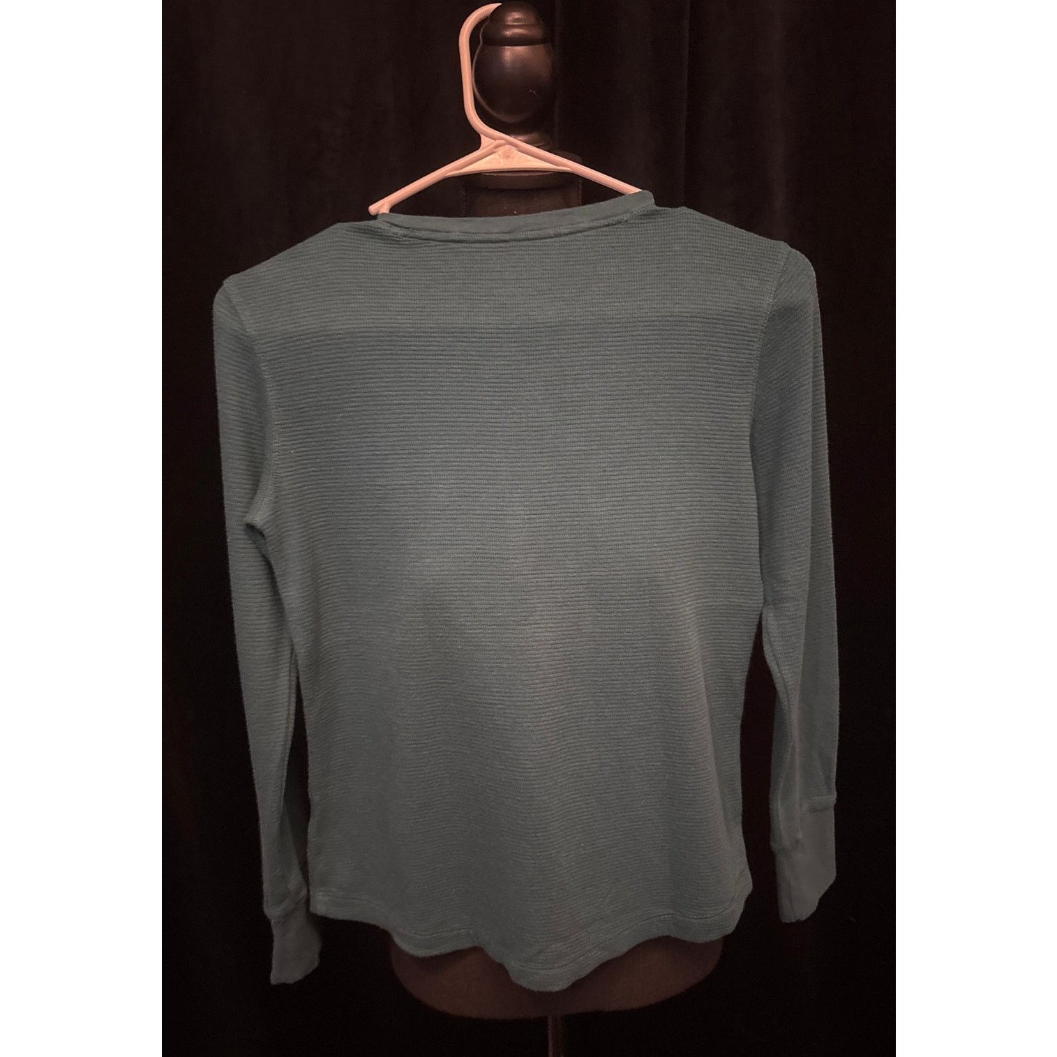 L.L. Bean L.L. Bean Waffle Knit Henley Size XS / US 0-2 / IT 36-38 - 2 Thumbnail