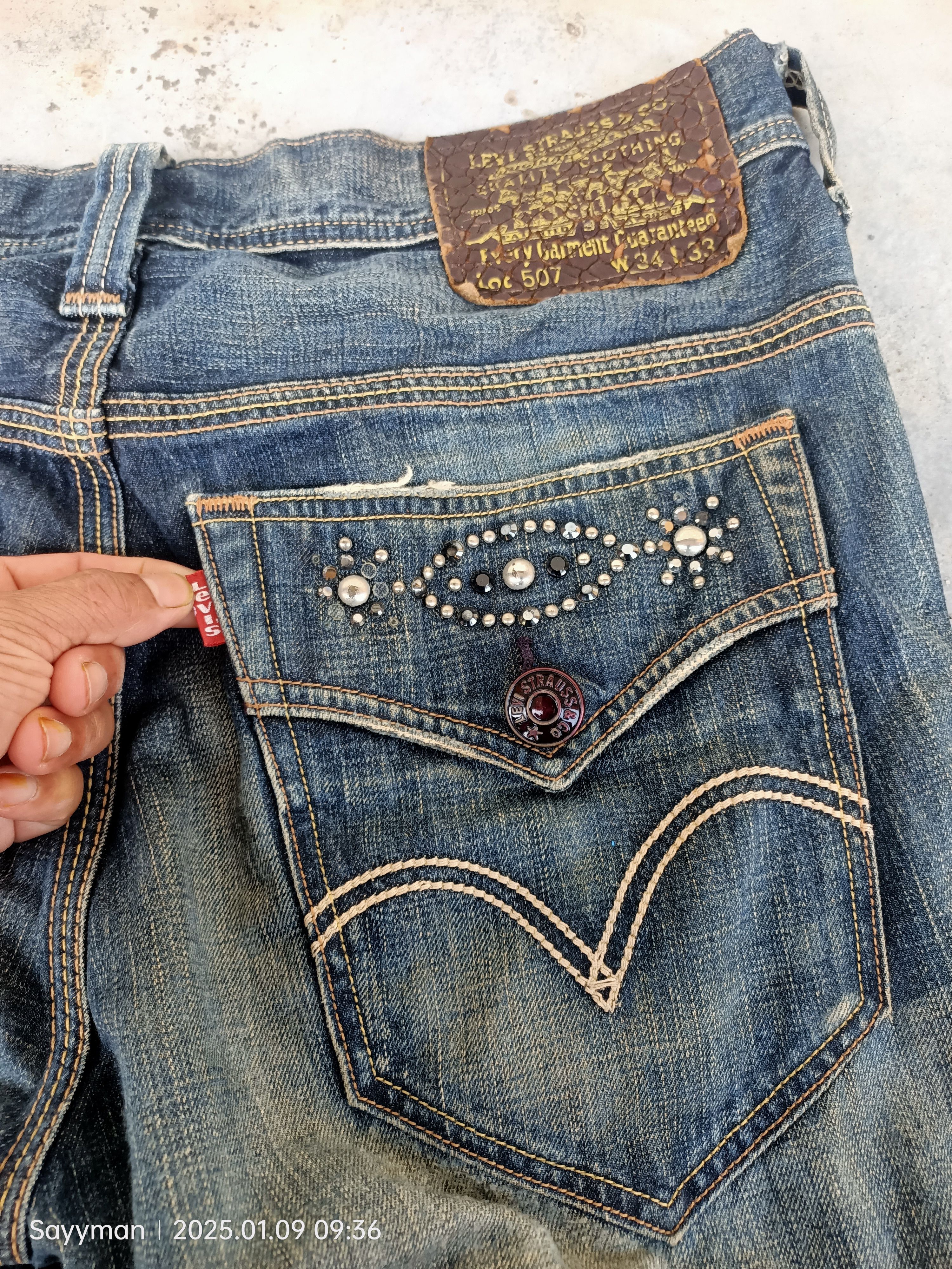 Japanese Brand × Levi's × Vintage Vintage 90s Levis 507 Vintage Y2K Boot Cut Retro Denim Pants Size US 32 / EU 48 - 16 Thumbnail