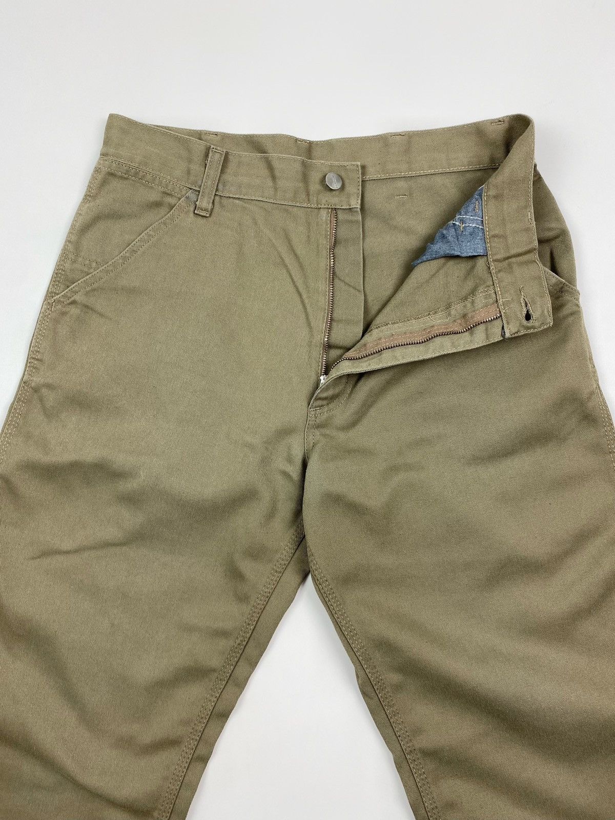 Carhartt Carhartt WIP Dyed Khaki Simple Pants 29X32 Size US 29 - 4 Thumbnail