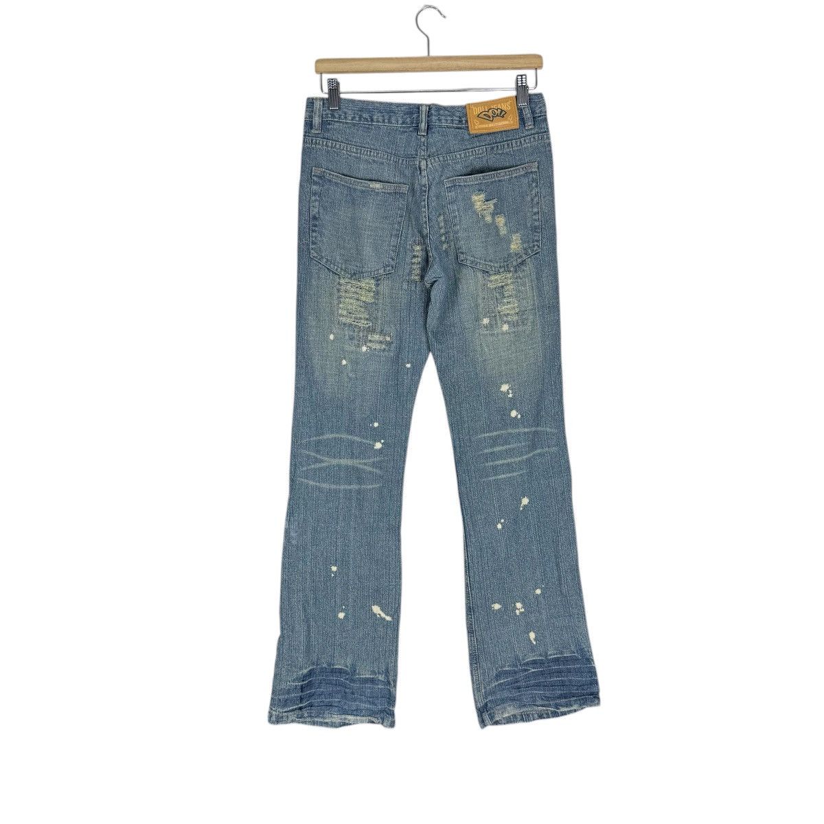 Japanese Brand ☀️DOLL DISTRESSED DENIM JEANS FLARE PANT Size US 30 / EU 46 - 9 Thumbnail