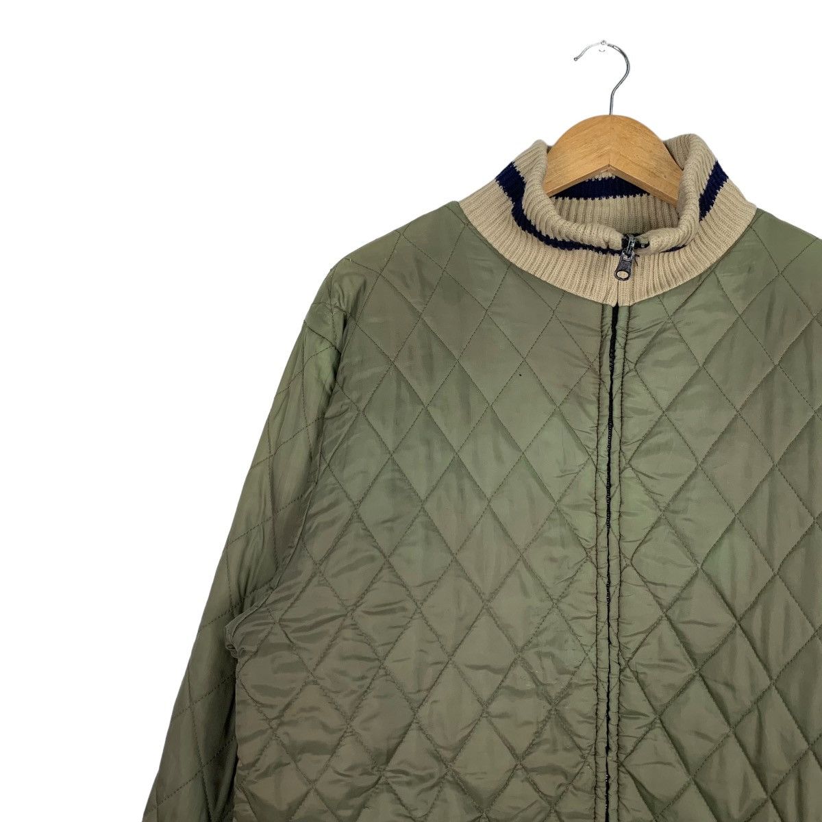 Japanese Brand FIRST PARKING Quilted Fleece Reversible Jacket #0946-C42 Size US M / EU 48-50 / 2 - 6 Thumbnail