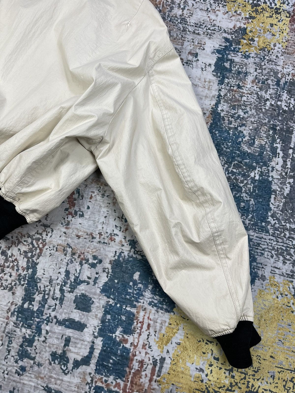 Vintage Vintage Spats White Poly Plastic Reversible Bombers Size US M / EU 48-50 / 2 - 7 Thumbnail