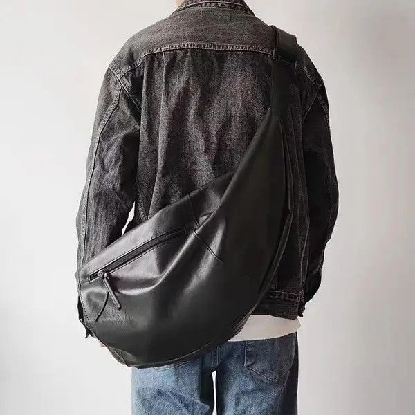 VIBE Black Faux Over Shoulder Leather Size ONE SIZE - 1 Thumbnail