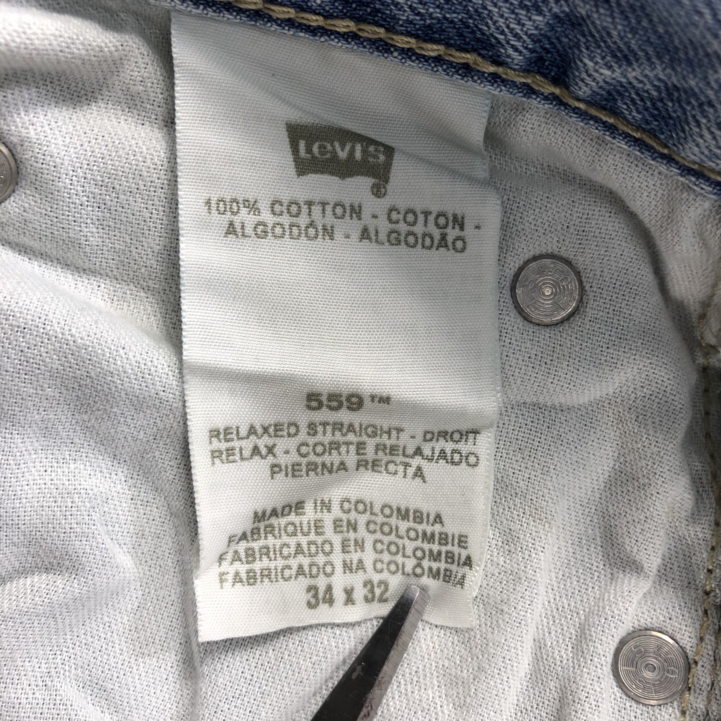 Levi's Vintage Light Wash Levis 559 Jeans-J1512 Size US 36 / EU 52 - 11 Thumbnail