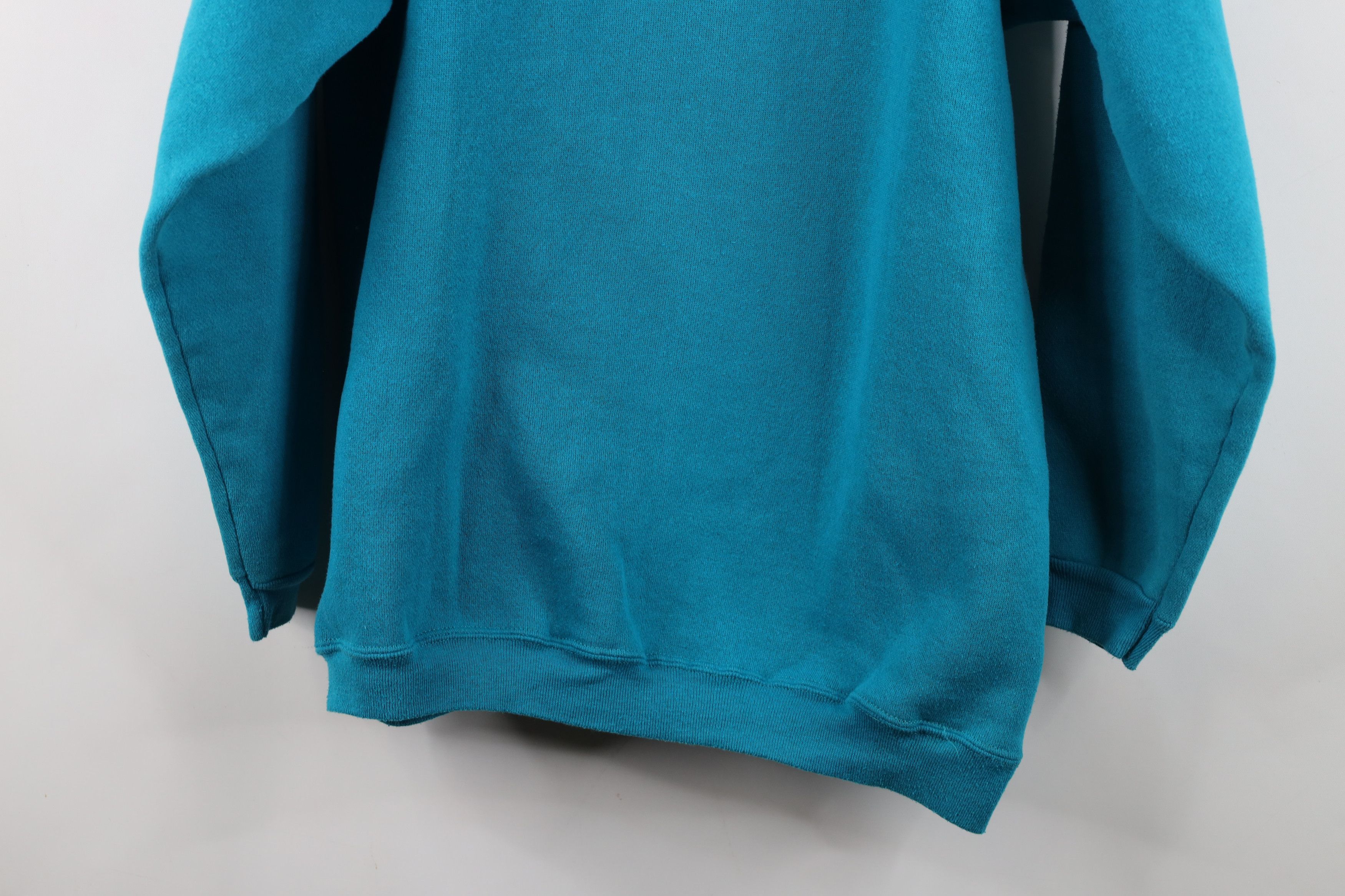 Vintage Vintage 90s Streetwear Heavy Crewneck Sweatshirt Blue USA Size L / US 10 / IT 46 - 12 Thumbnail