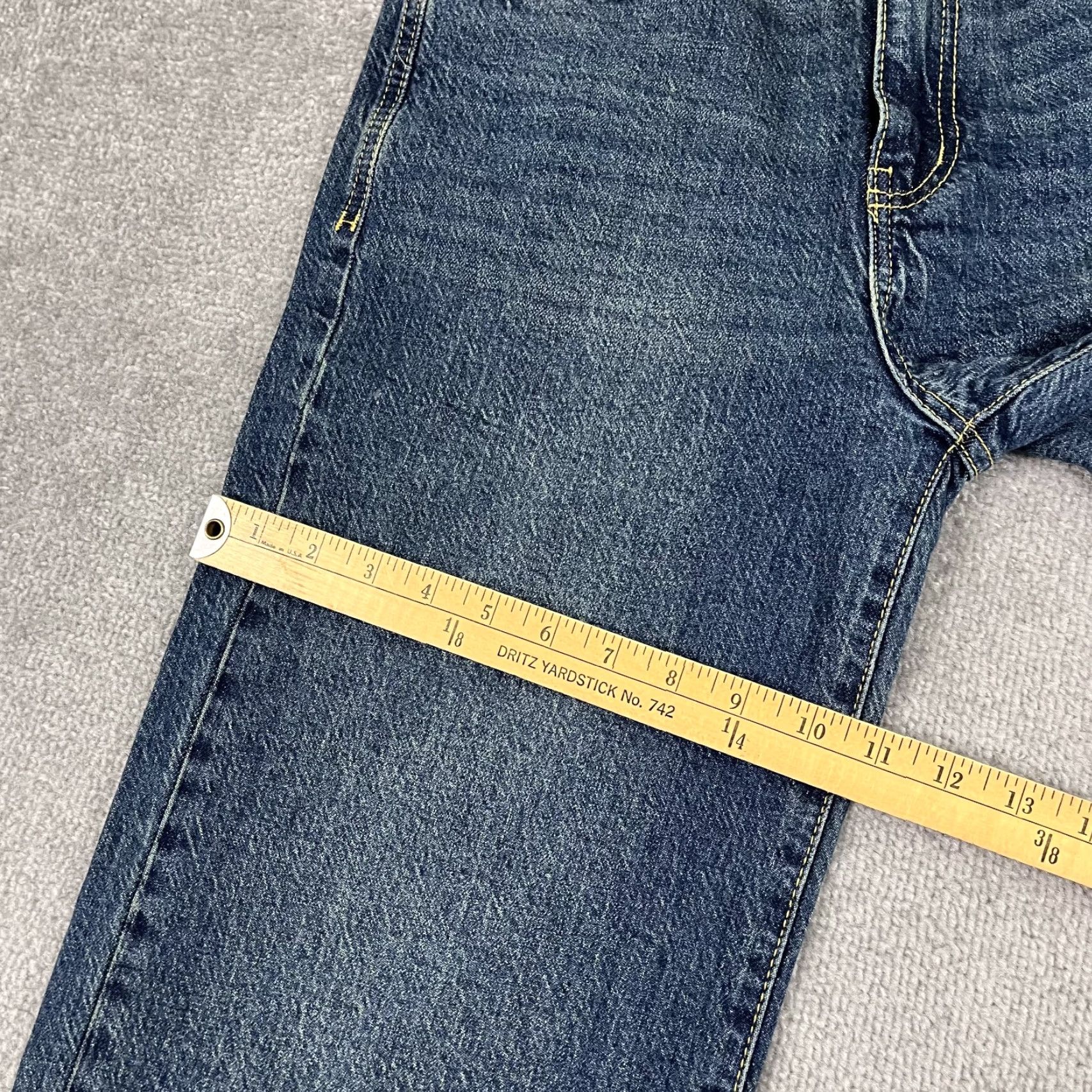 Vintage Habitual Denver Jeans Womens 2/26 W28 L29 Blue Denim Wide Leg Raw Hem Skate Y2K Jeans Womens Size 26" / US 2 / IT 38 - 7 Thumbnail