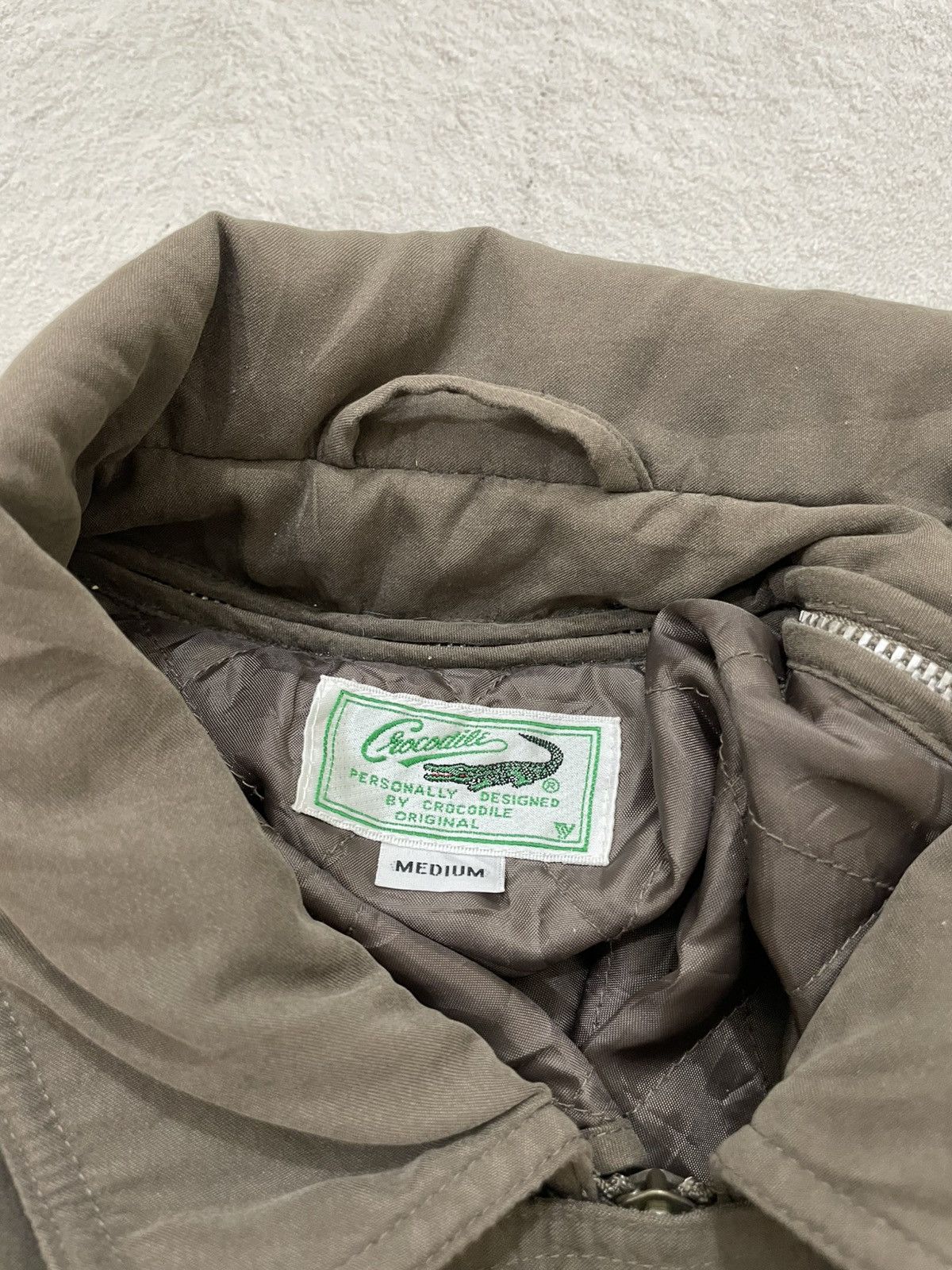 Japanese Brand 00s Crocodile Olive Utility Jacket Vintage Balenciaga Style Size US XL / EU 56 / 4 - 5 Thumbnail