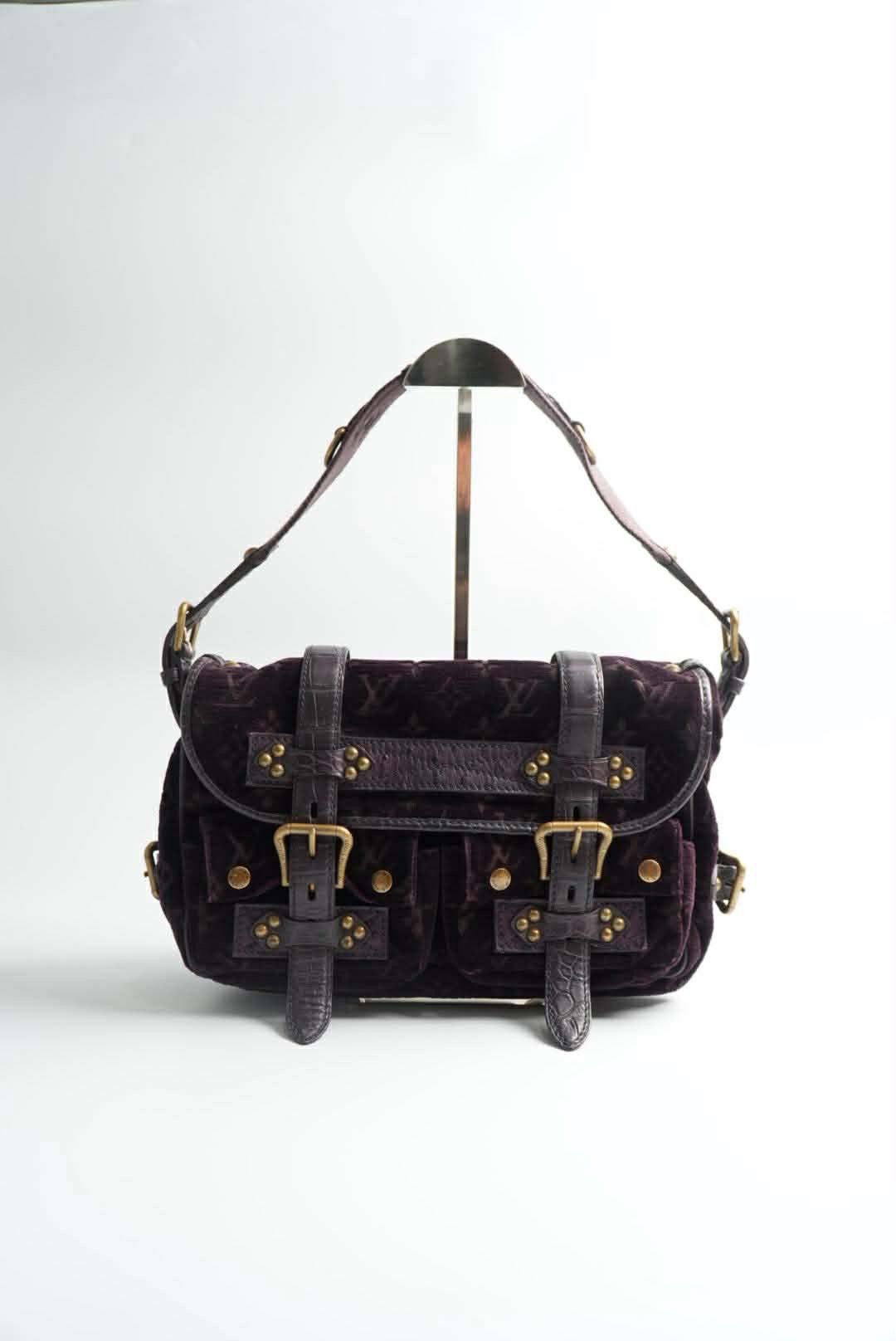 Louis Vuitton Louis Vuitton Limited Edition Monogram Velour Clyde Mon Bag Size ONE SIZE - 2 Thumbnail