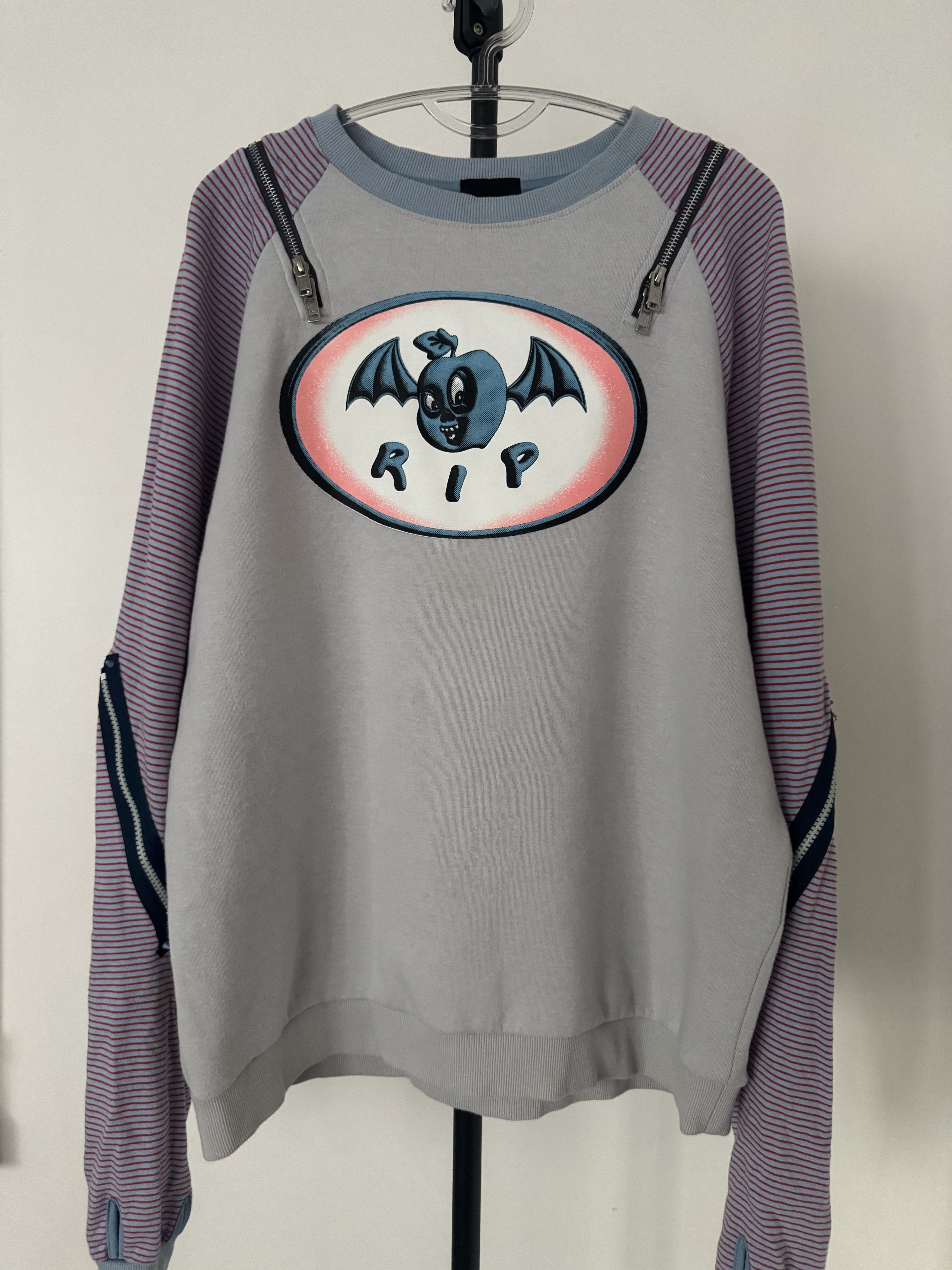 99%IS- R.I.P Cut Out Zipper Sweatshirt / Glow In The Dark Size US L / EU 52-54 / 3 - 1 Thumbnail