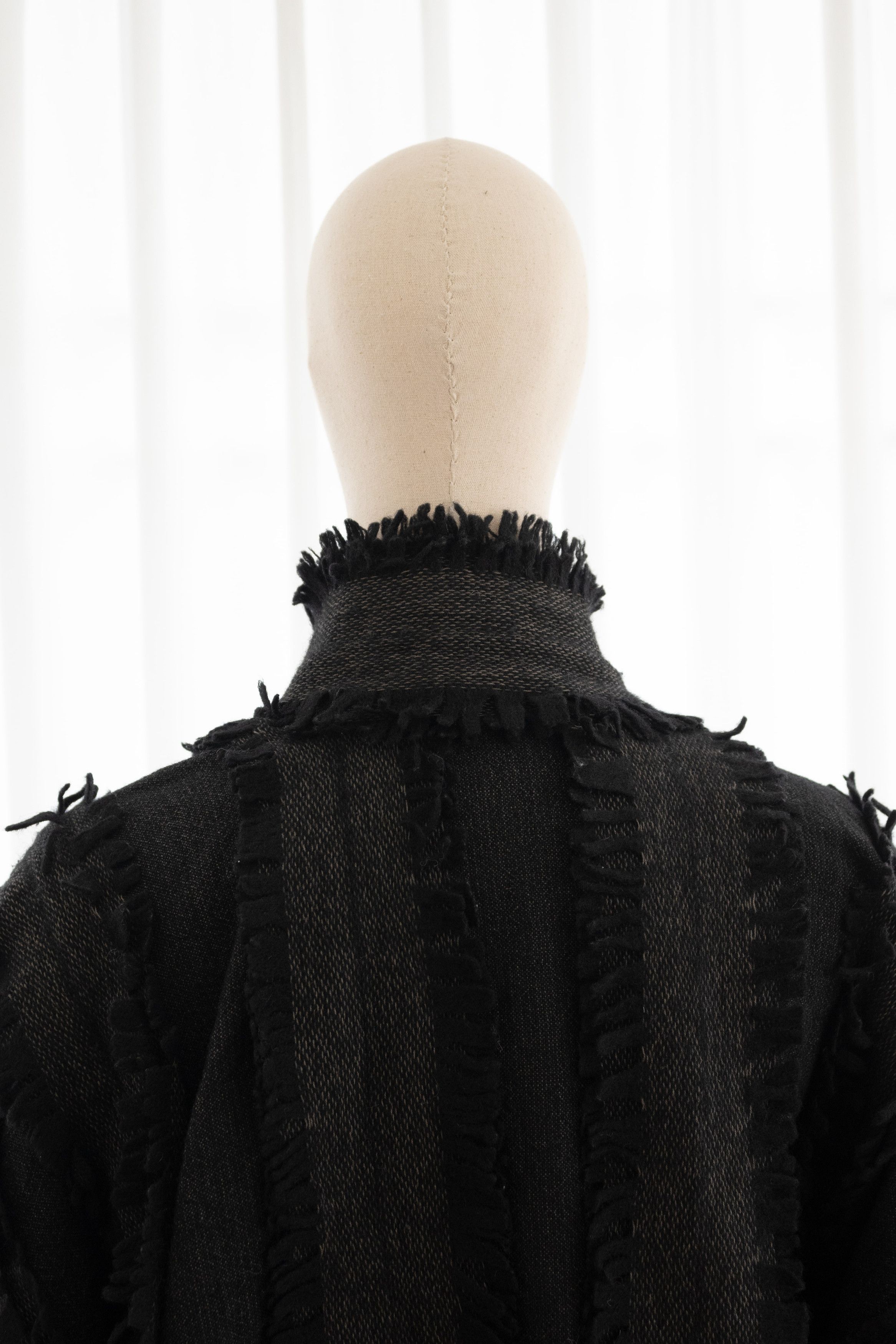 Issey Miyake AW1985 Issey Miyake Wool Fringe Cocoon Jacket Size ONE SIZE - 6 Thumbnail