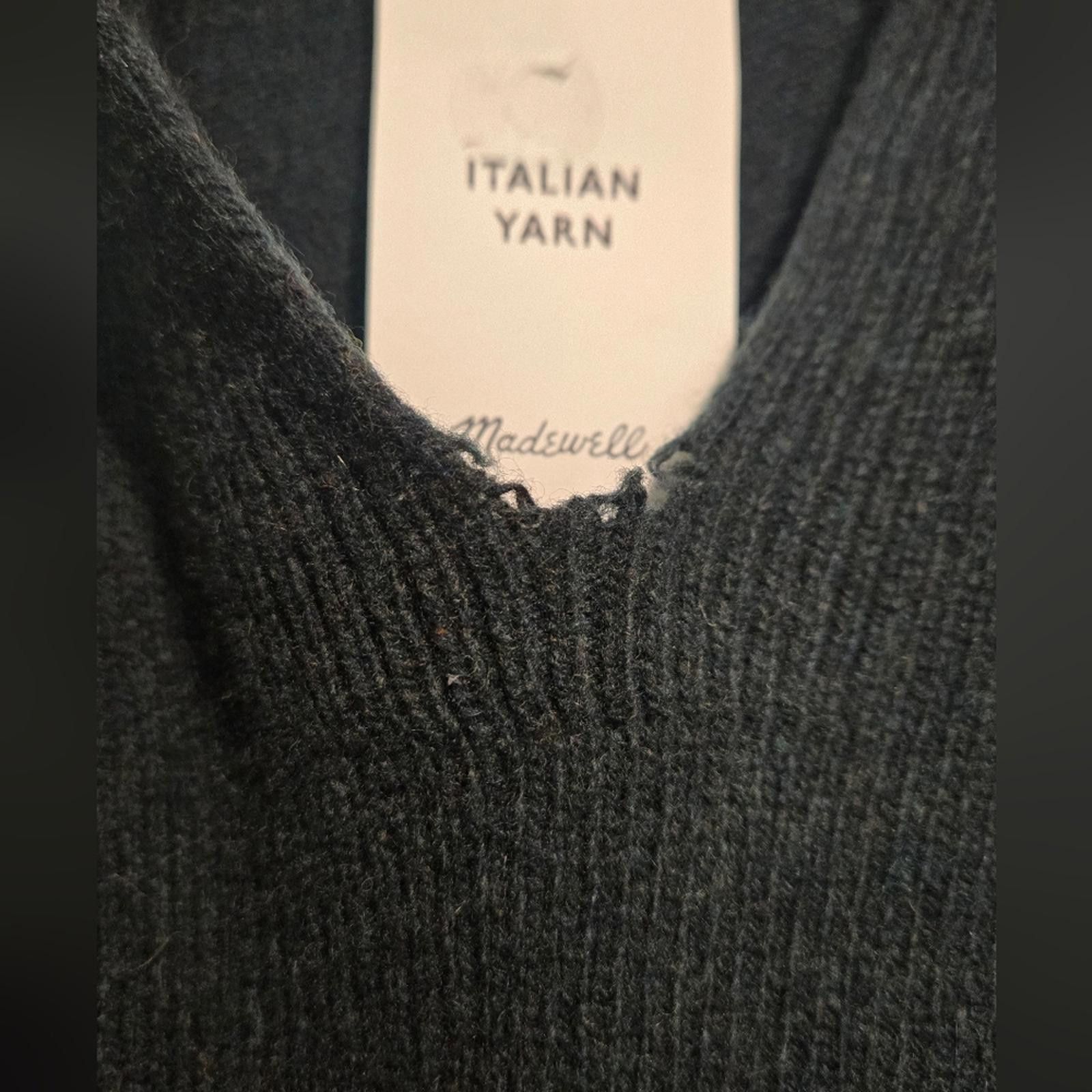 Madewell Madewell Cashmere-Wool Blend Polo Sweater In Luxury Forest Size XS / US 0-2 / IT 36-38 - 4 Thumbnail