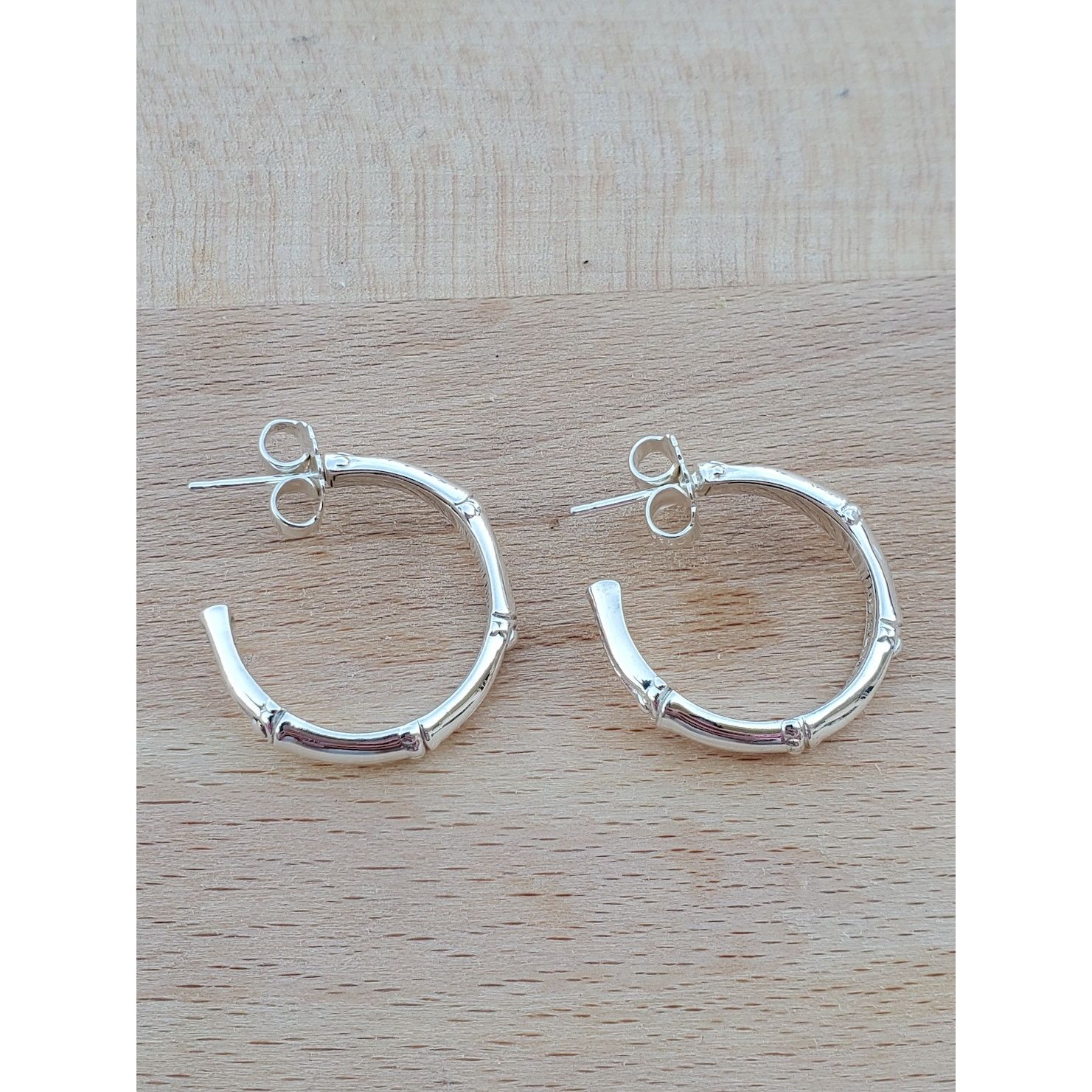 Jewelry John Hardy Bamboo Sterling Silver 925 Hoop Earrings Size ONE SIZE - 3 Thumbnail