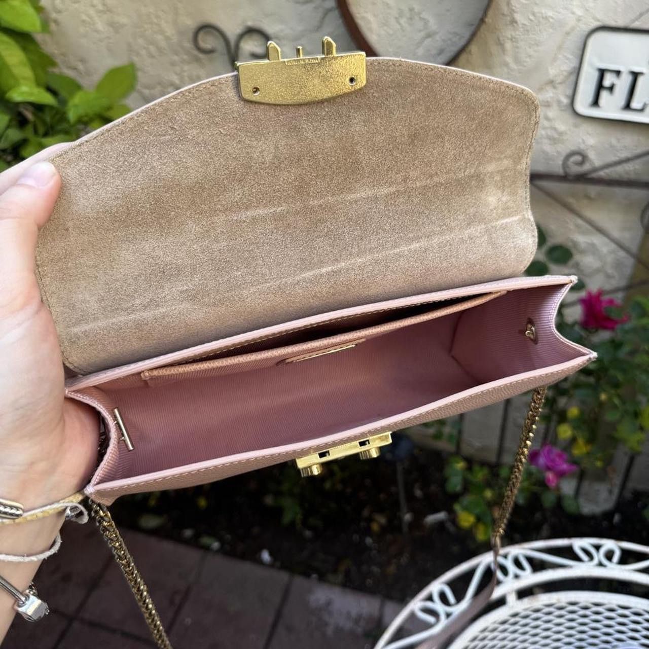 Furla Blush Pink & Gold Furla Crossbody Bag Size ONE SIZE - 6 Thumbnail