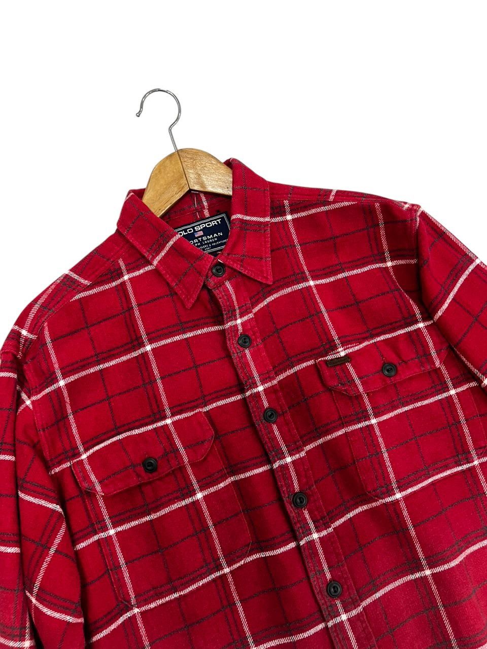 Polo Ralph Lauren × RRL Ralph Lauren Polo Sport Sportman Flannel Shirt Size US L / EU 52-54 / 3 - 2 Thumbnail