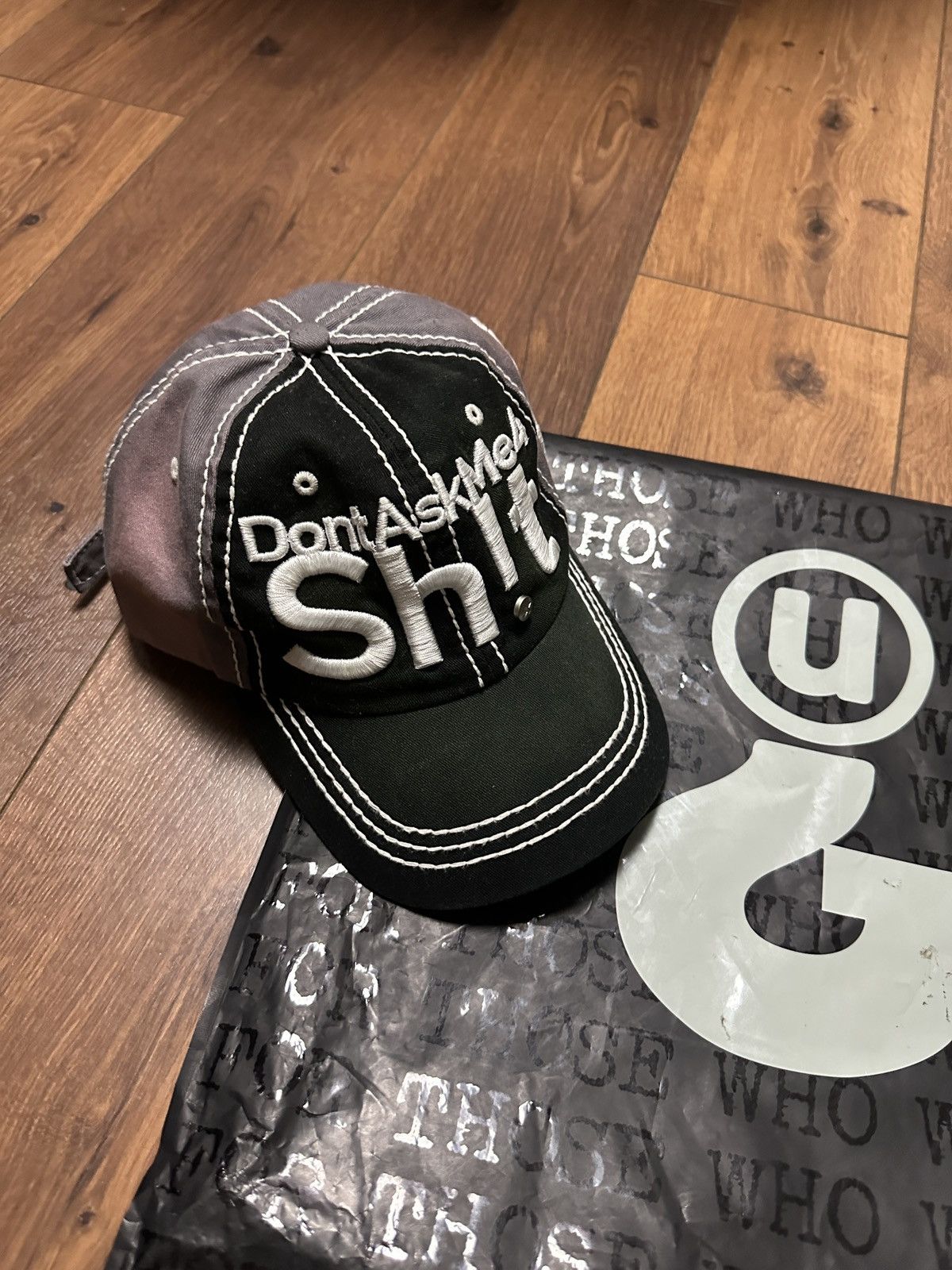 Greedy Unit Greedy Unit Black DontAskMeForSh!t Hat | Unisex | Vintage Size ONE SIZE - 3 Thumbnail
