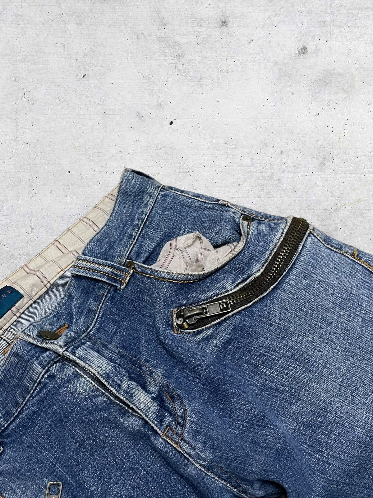 Japanese Brand VINTAGE RAGEBLUE CRAFTED JAPAN DESIGNER BLUEWASHED DENIM Size US 30 / EU 46 - 8 Thumbnail