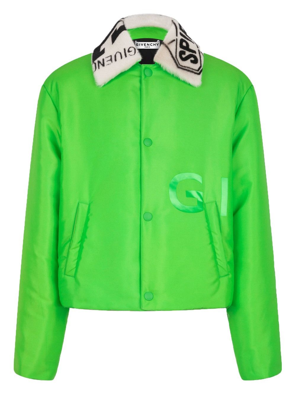 Givenchy Givenchy Neon Green Shearling Jacket Size US M / EU 48-50 / 2 - 1 Thumbnail
